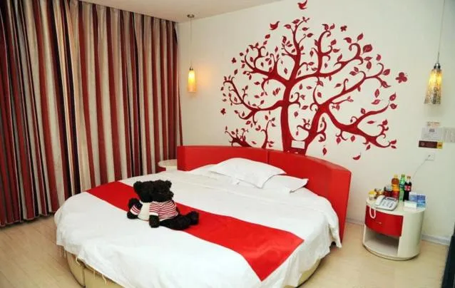 Bed in Thank Inn Chain Hotel Shandong Zibo Mingqing Street