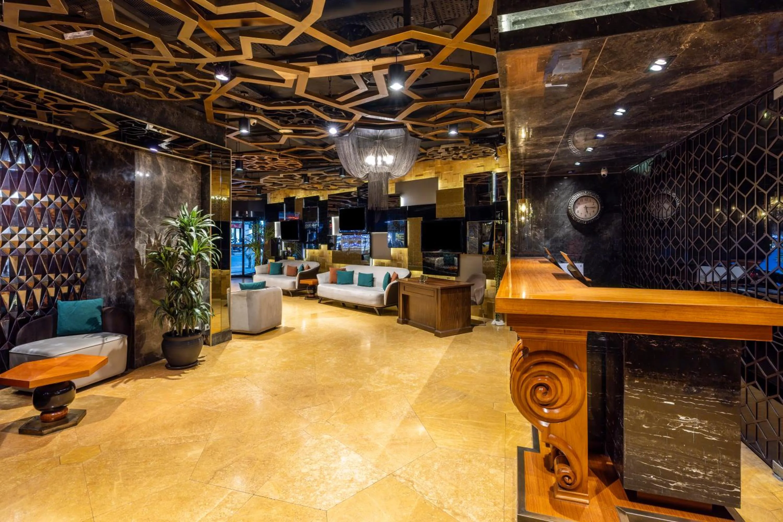 Seating area in AHC Old City Hotel