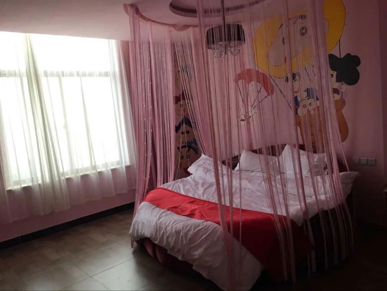 Bed in Thank Inn Chain Hotel Hebei Shijiazhuang Luancheng Communication University