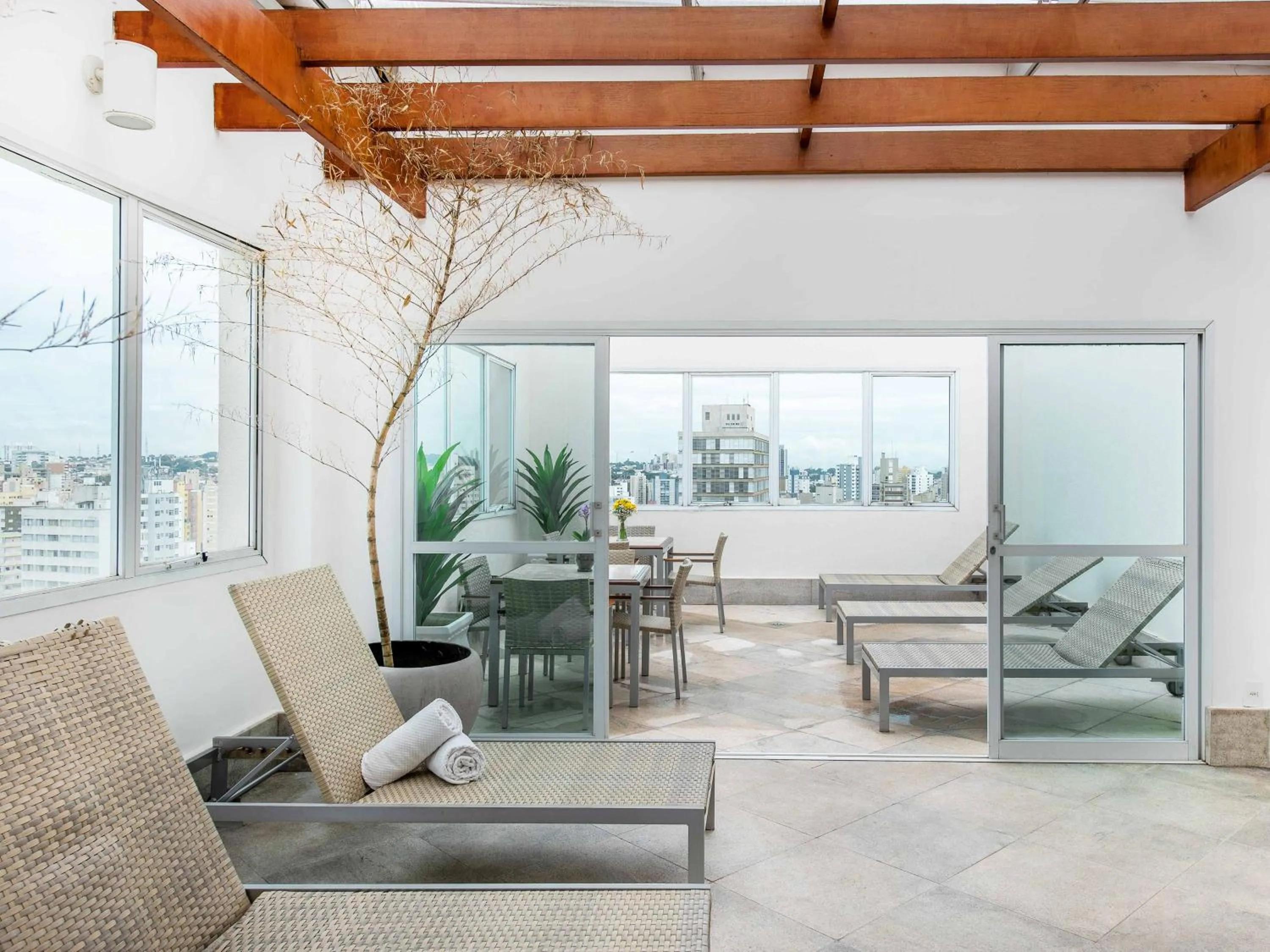 Patio in Hotel Cassino Tower Campinas Cambuí By Nacional Inn