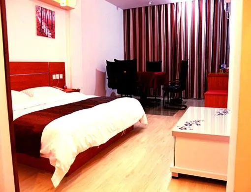 Bed in Thank Inn Chain Hotel Jiangsu Yancheng Jianhu Guanhua Road