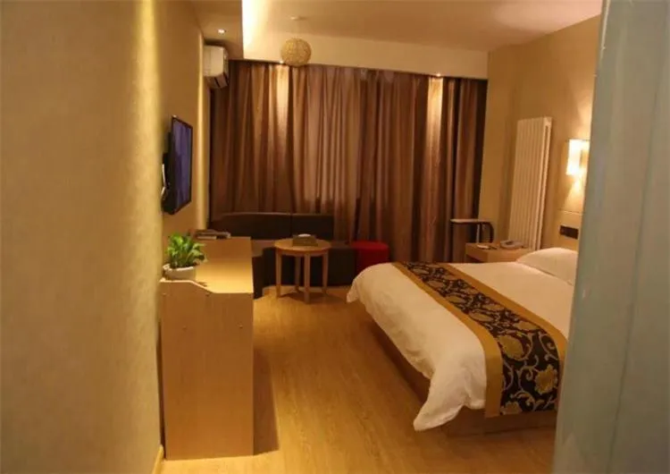 Bed in Thank Inn Plus Hotel Shandong Qingdao Development Zone Shandong University of Science and Technology
