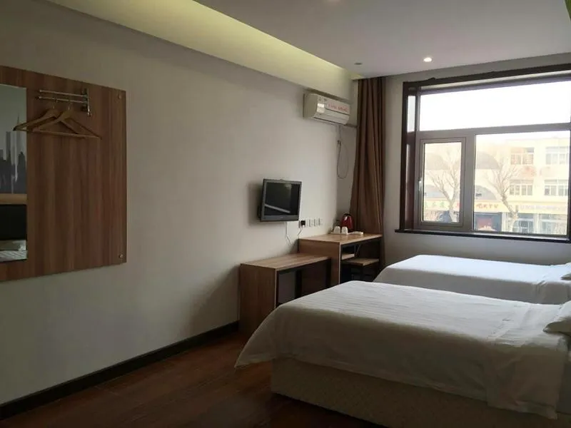 Bed in Thank Inn Chain Hotel Tianjin Jixian Zhongchang Road