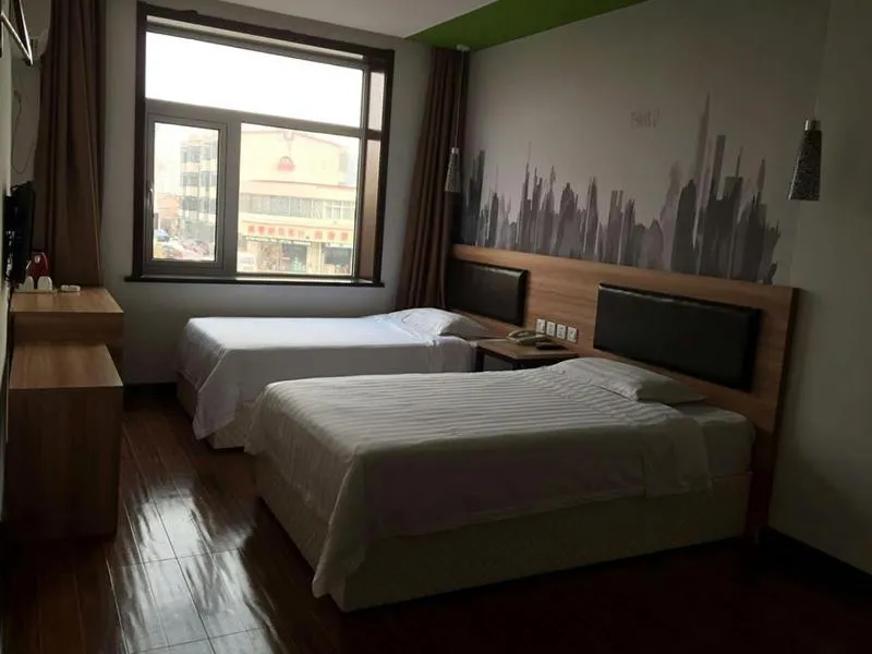 Bed in Thank Inn Chain Hotel Tianjin Jixian Zhongchang Road