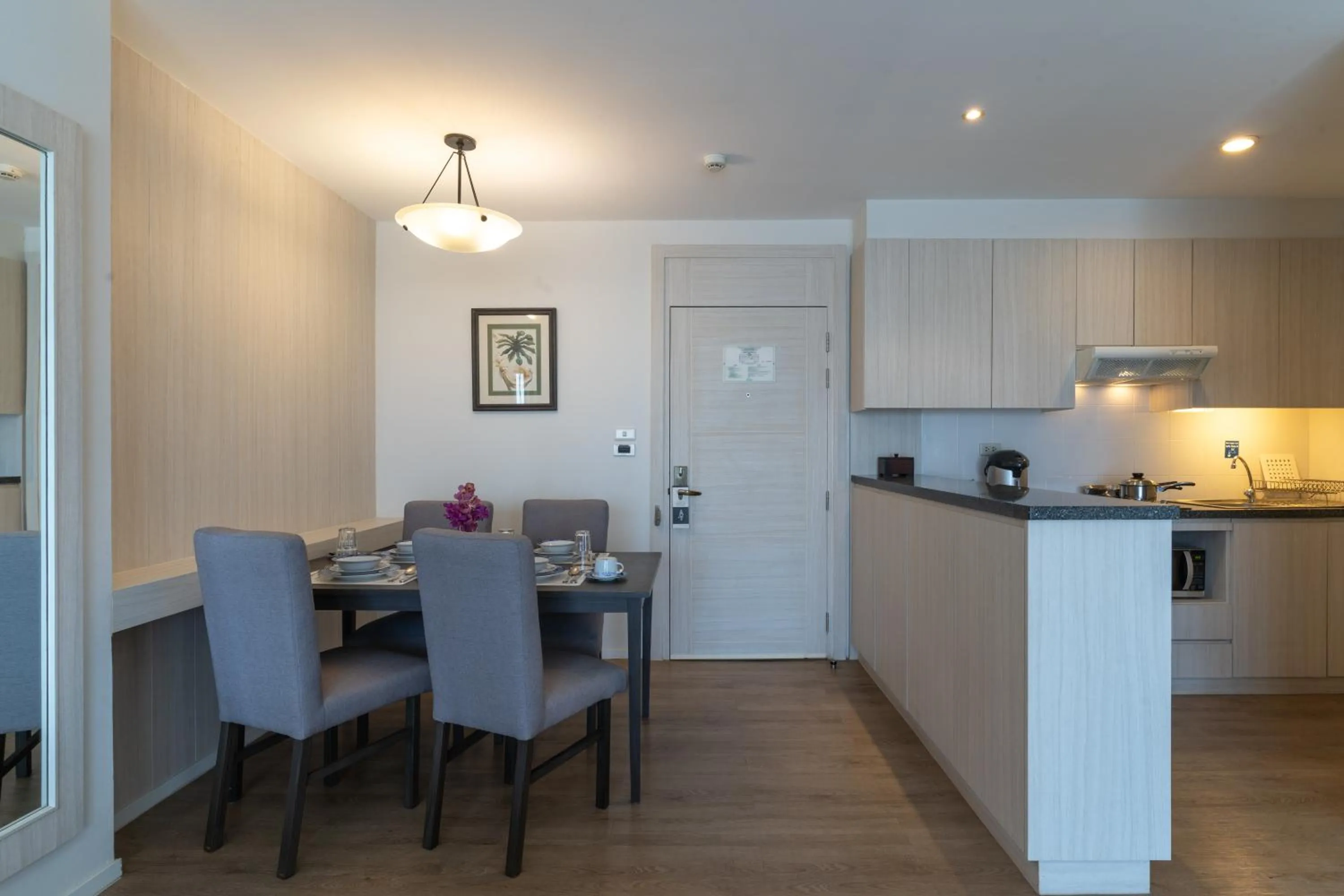 Kitchen or kitchenette in Kantary Bay Hotel And Serviced Apartments Sriracha