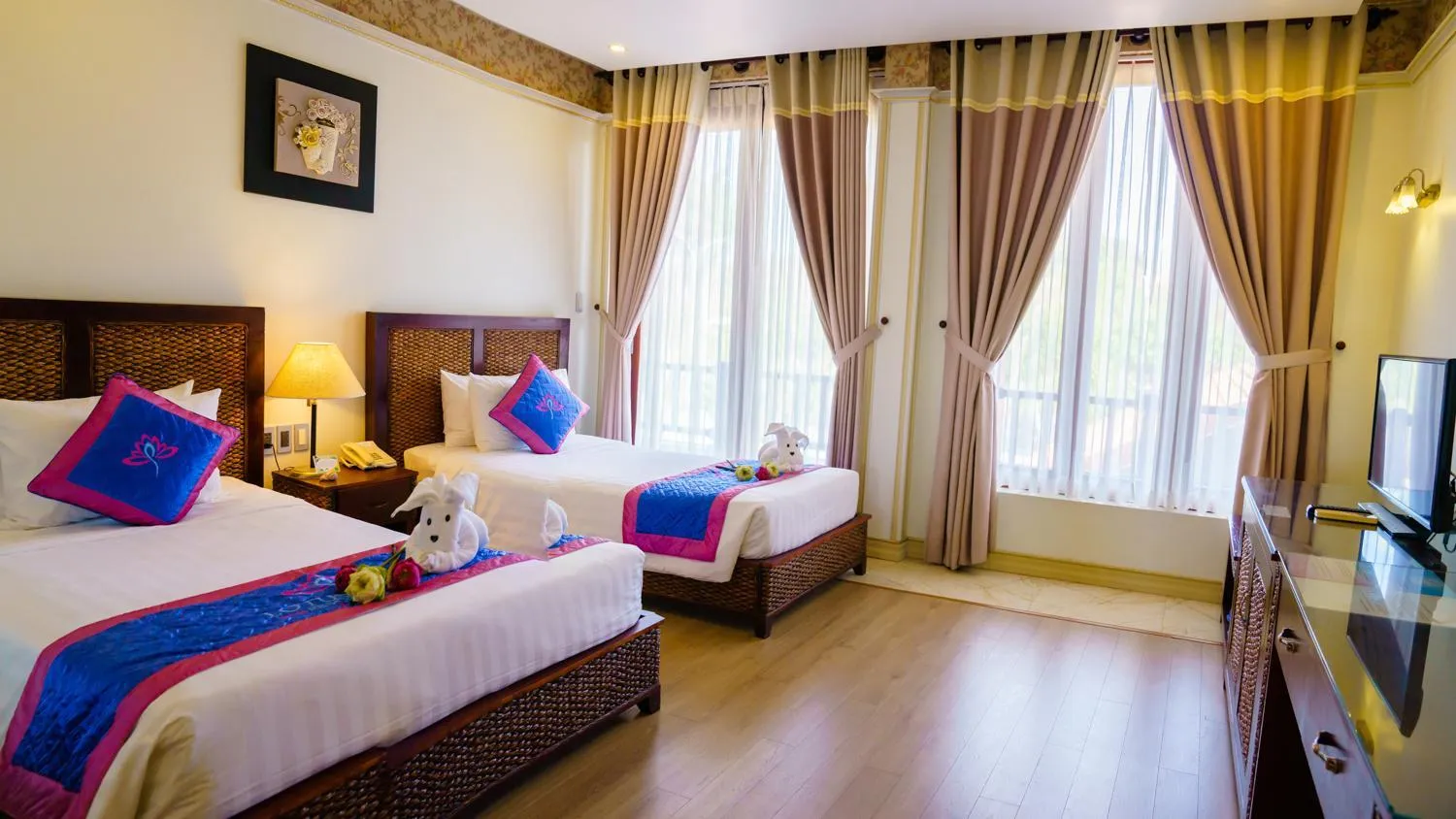 Bedroom, Bed in Lotus Muine Resort & Spa