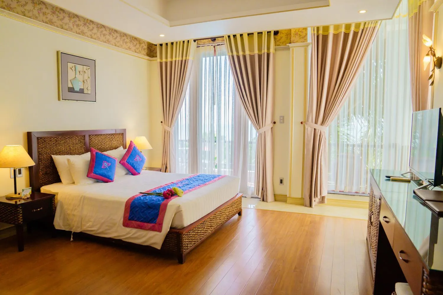 Bedroom, Bed in Lotus Muine Resort & Spa