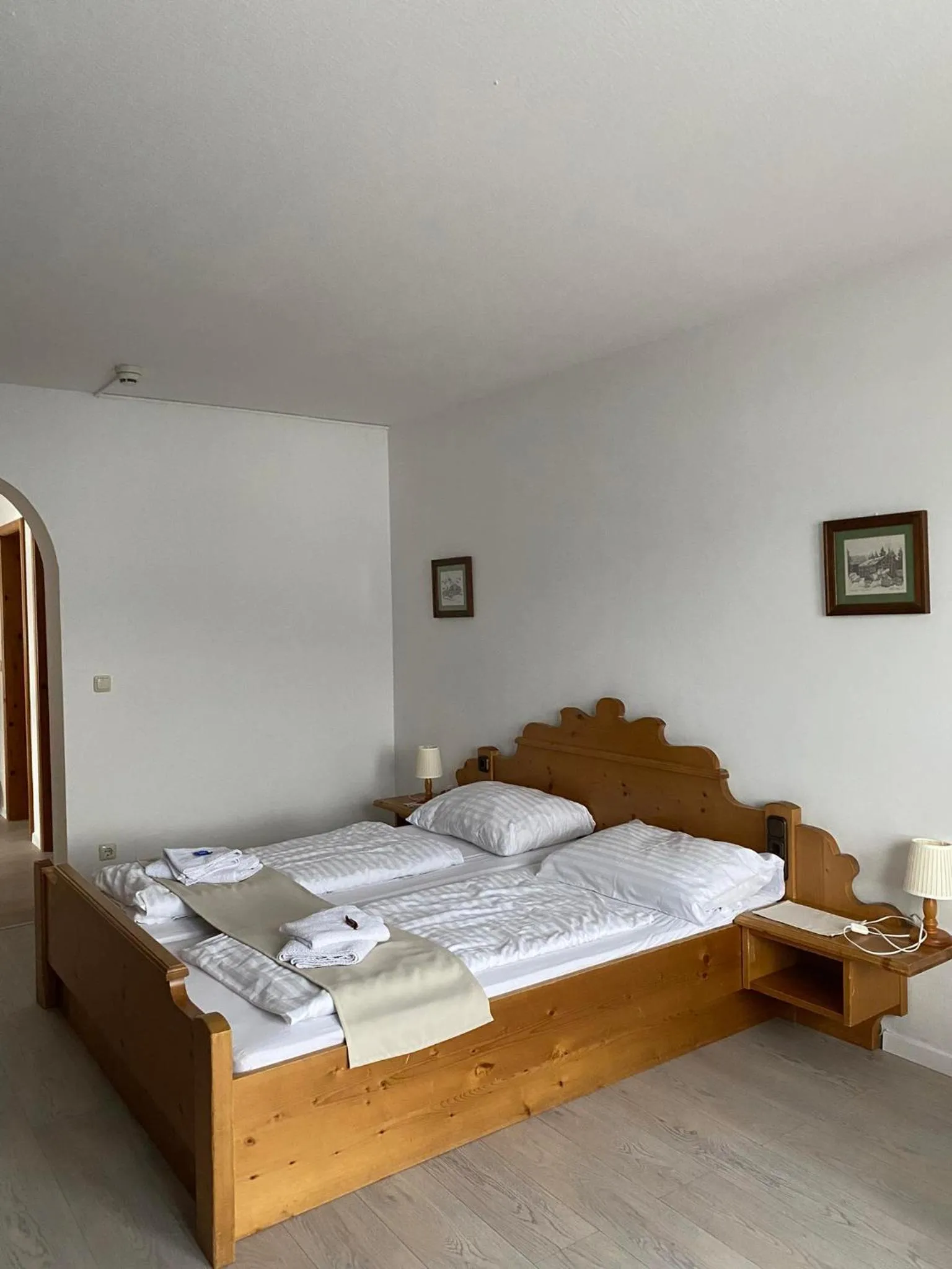 Bed in Hotel Aquamarin