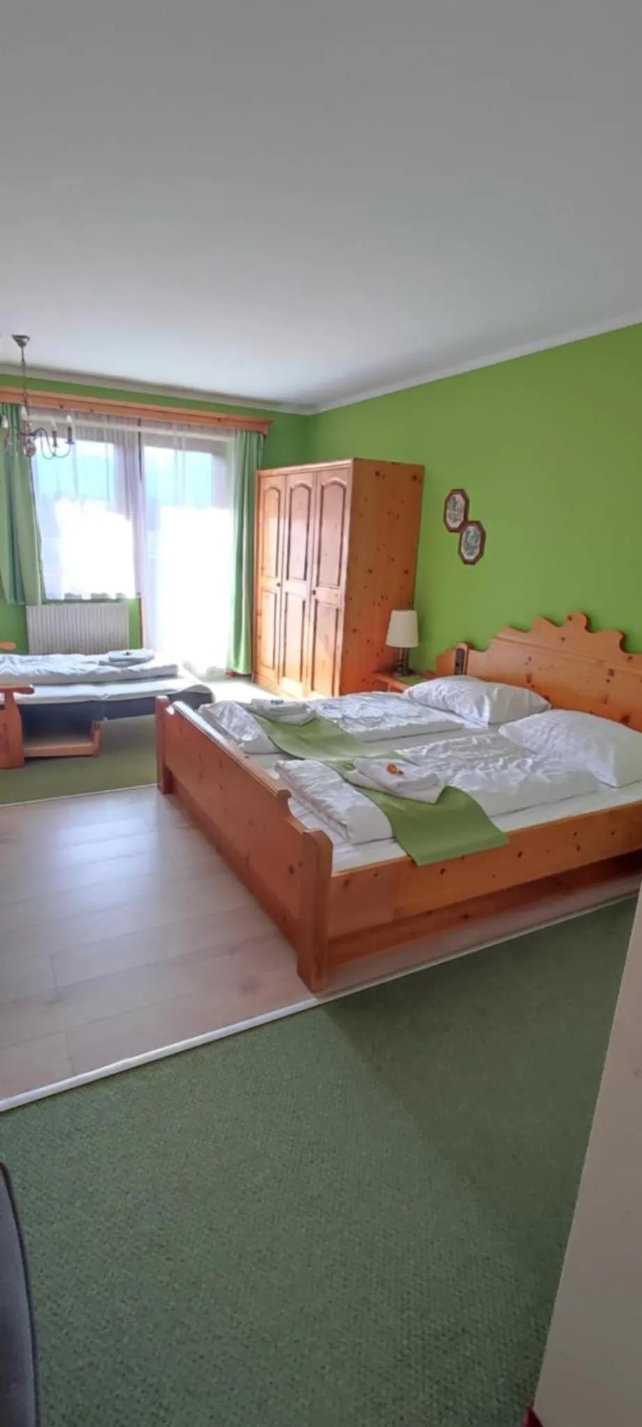 Bed in Hotel Aquamarin