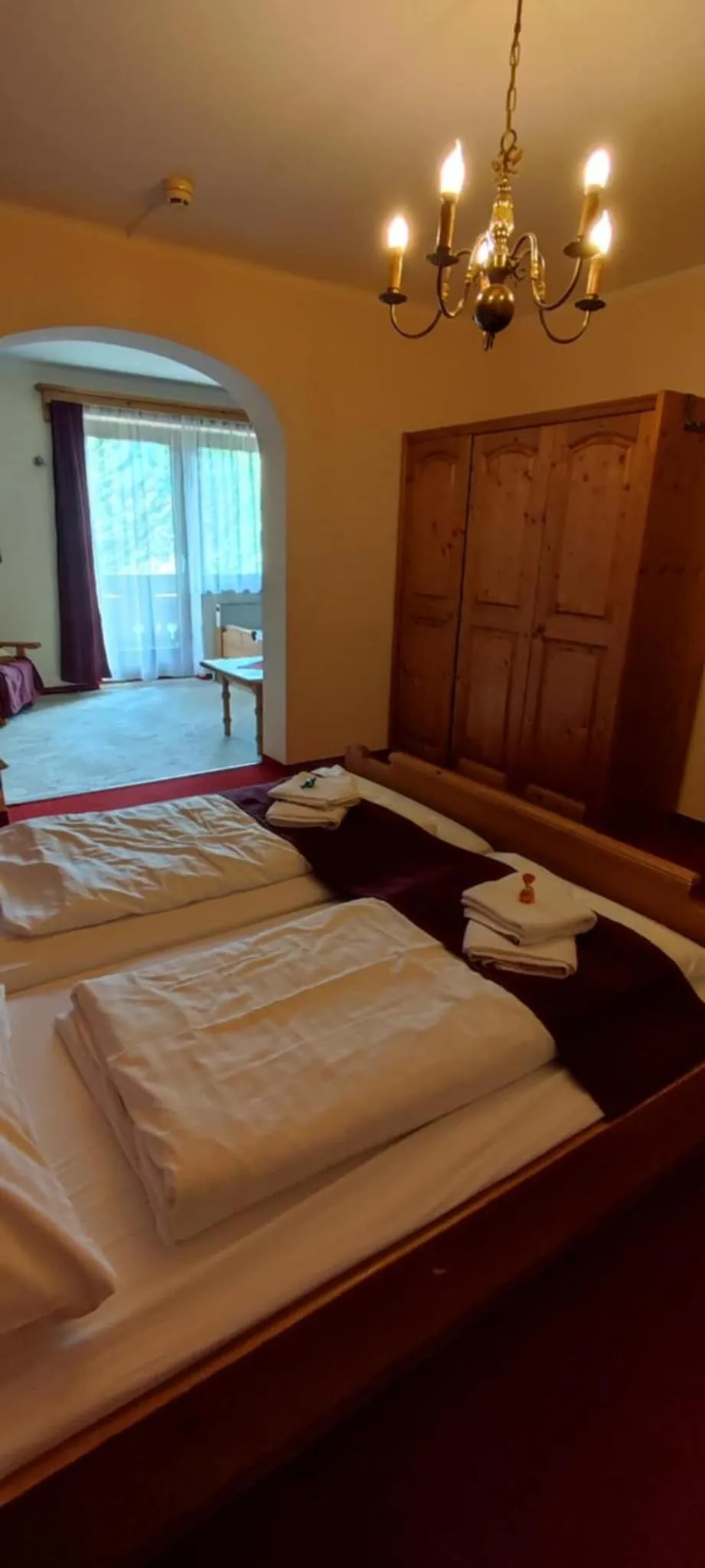 Bed in Hotel Aquamarin