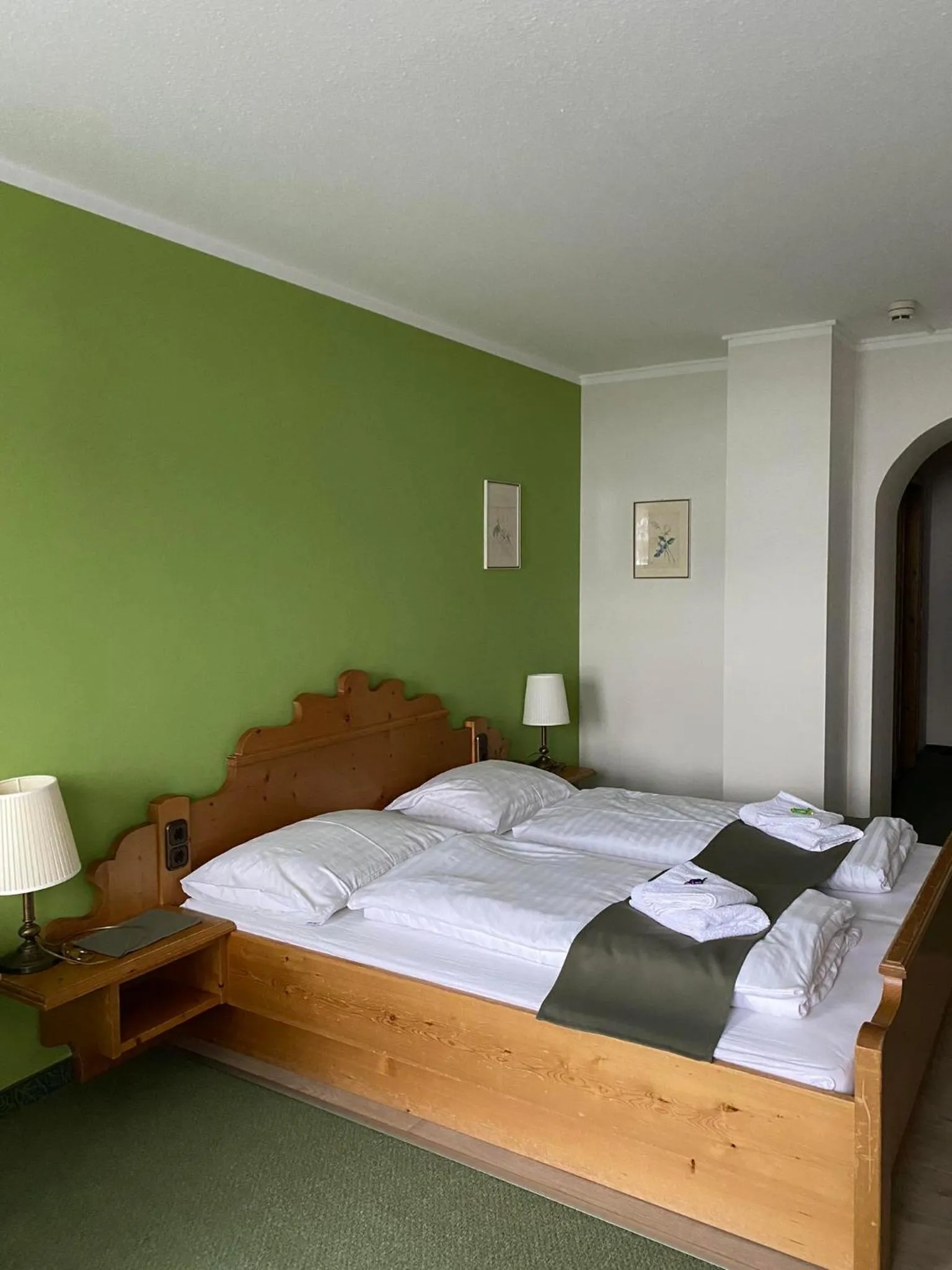 Bed in Hotel Aquamarin