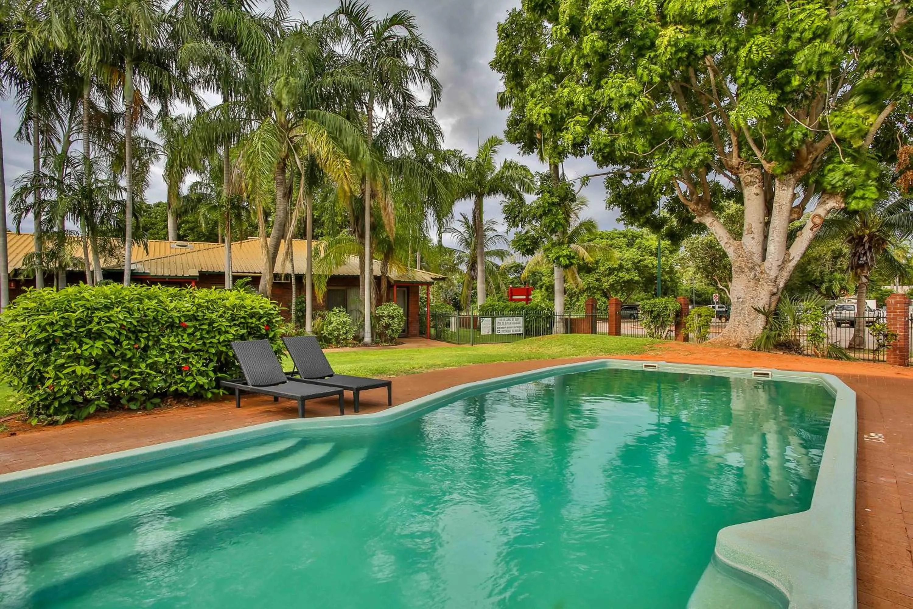 Pool view in Bayside Holiday Apartments