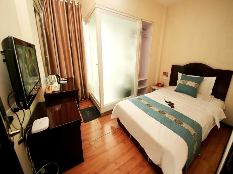 Bed in Thank Inn Chain Hotel Gansu Wuwei Fenghuang Road