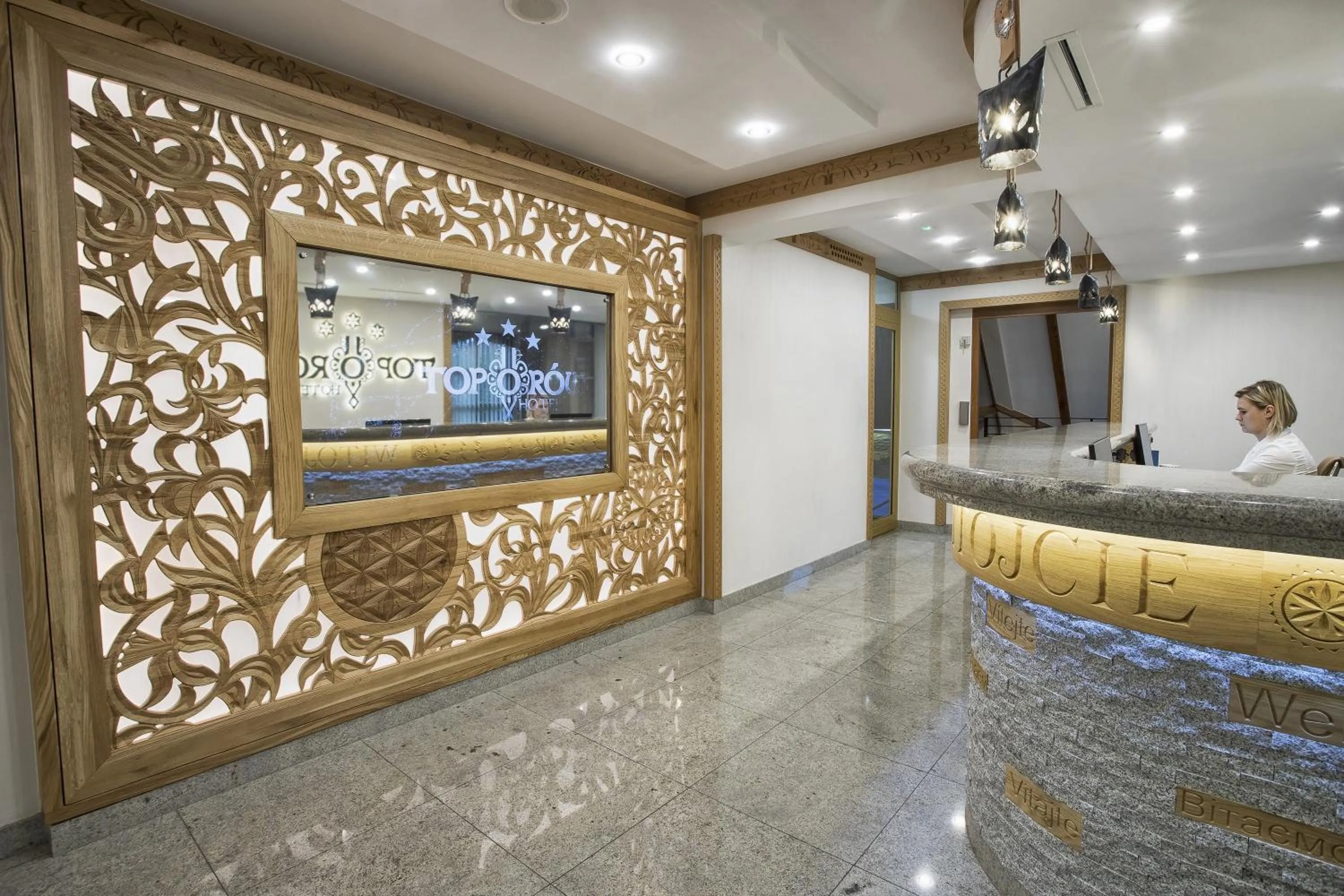 Lobby or reception in Hotel Toporów