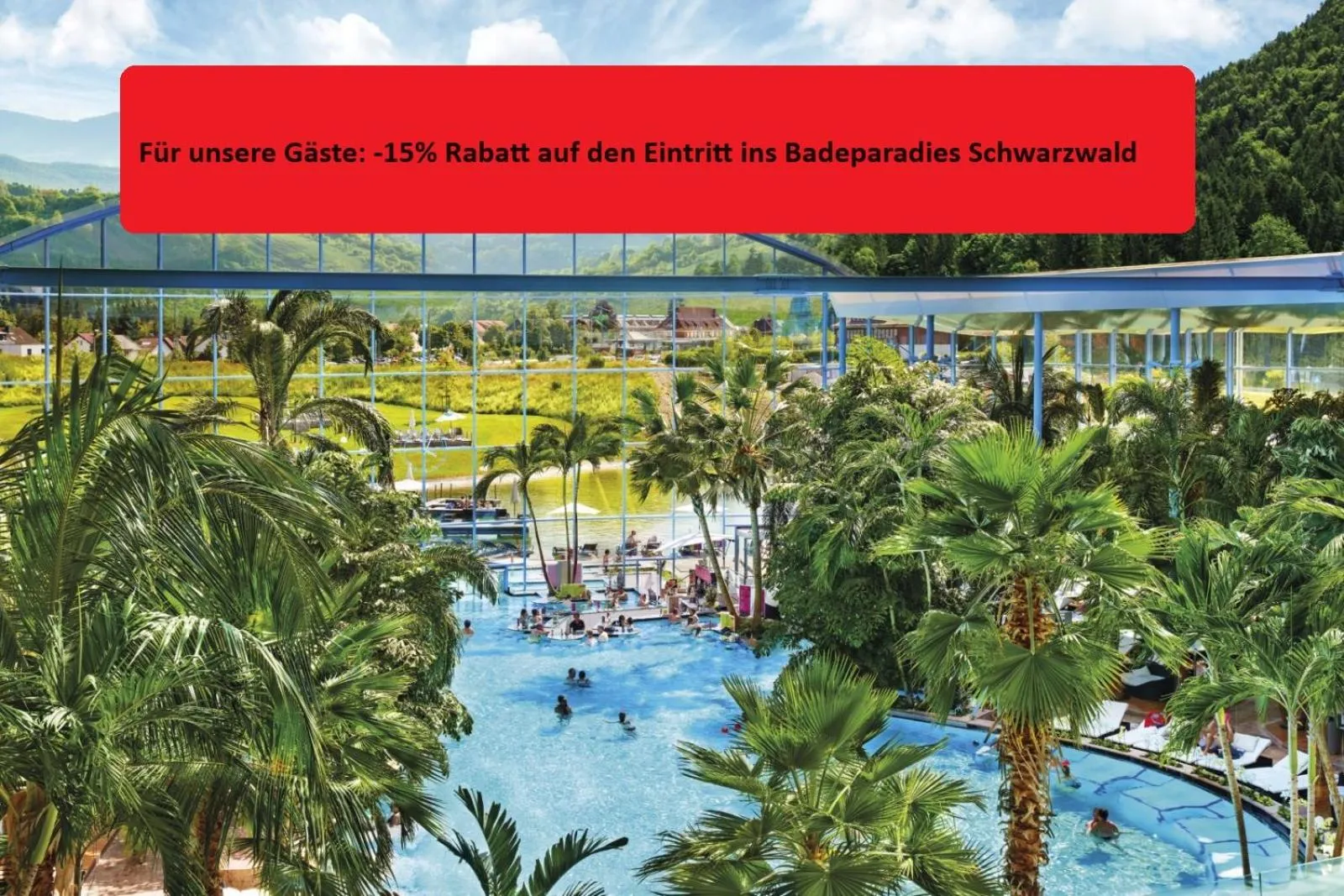 Swimming pool in Action Forest Hotel - Kletterwald - Lasertag - nähe Badeparadies