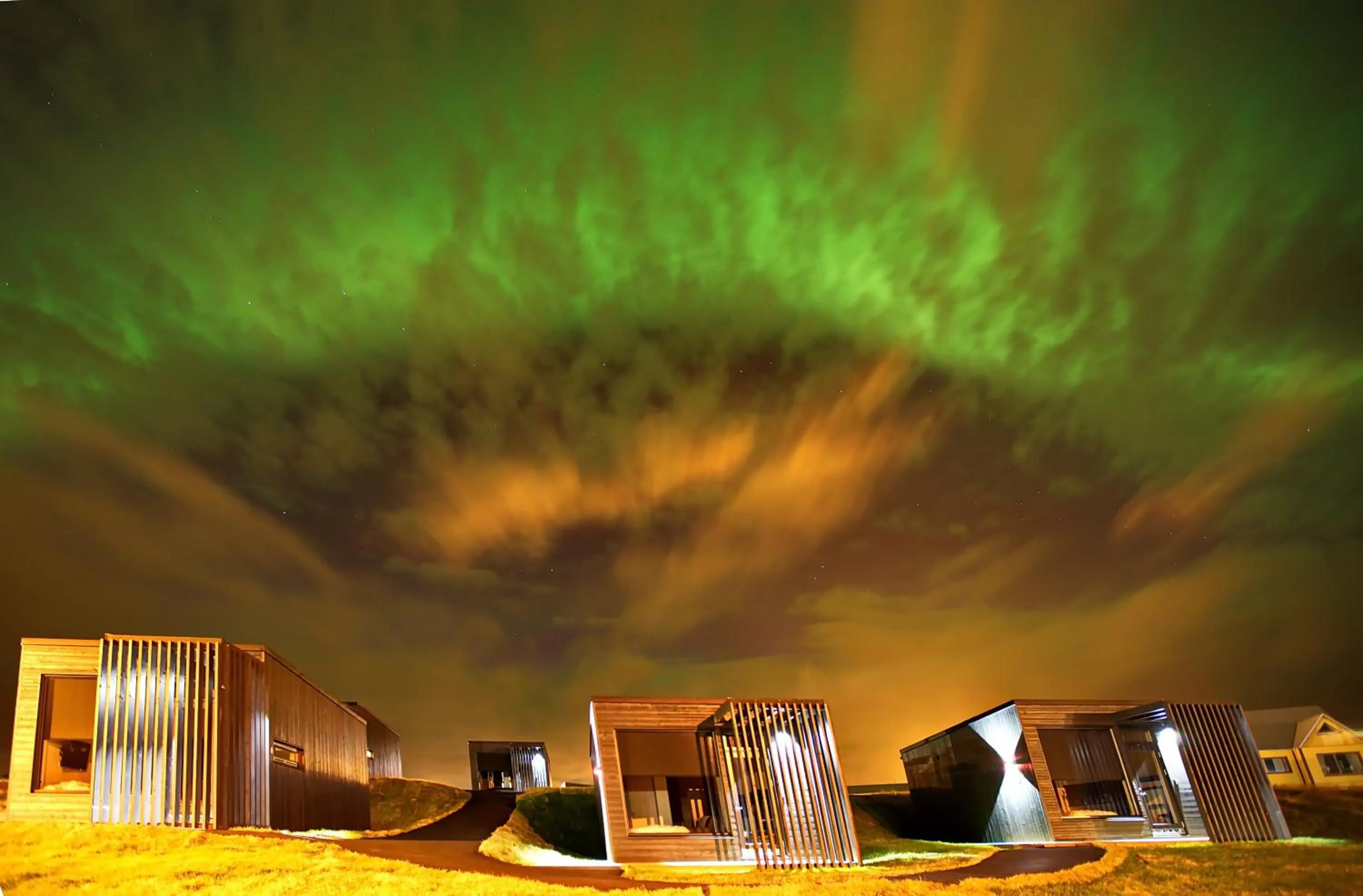 Property building in Harbour View Cottages Grindavik