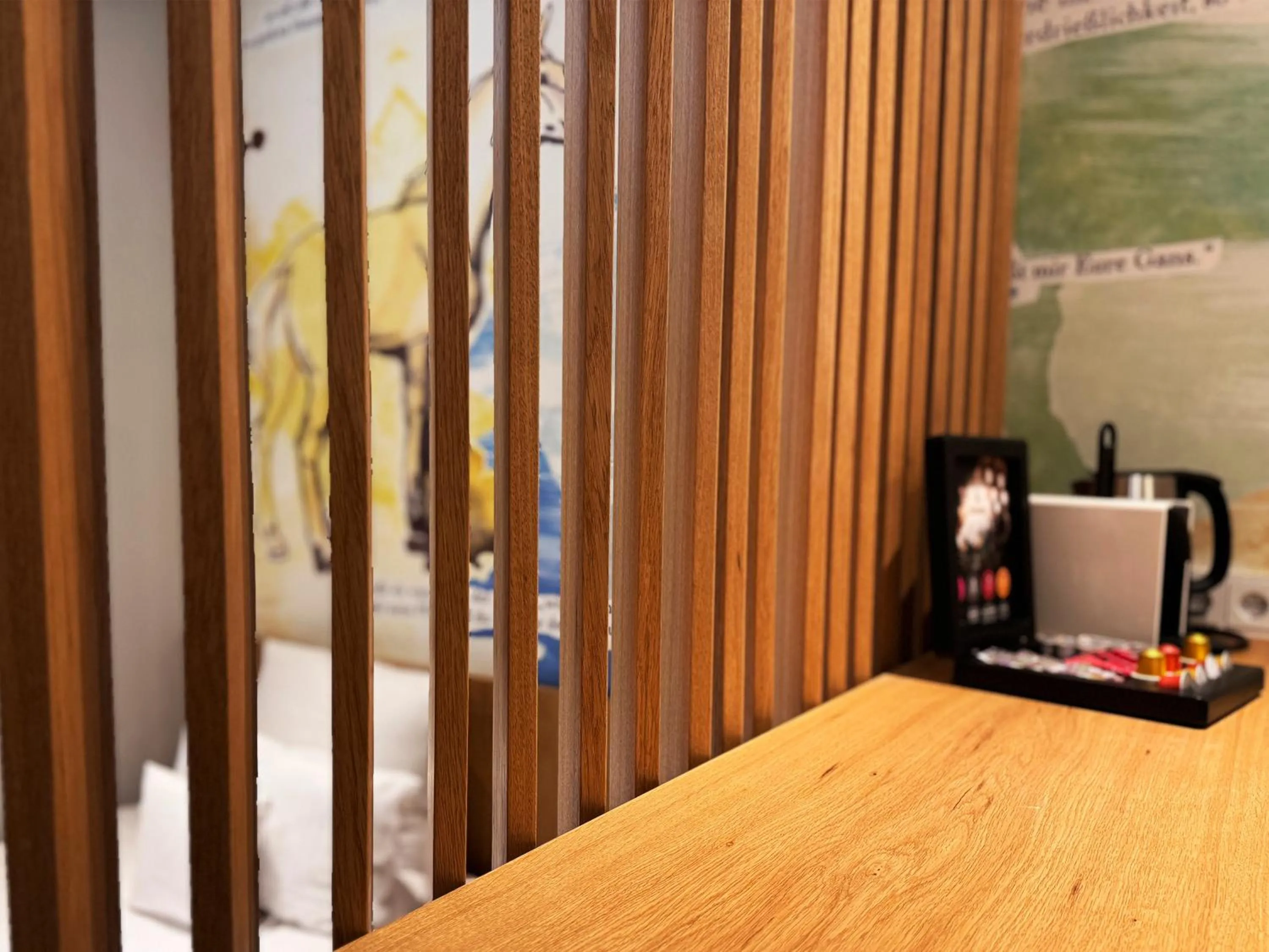 Coffee/tea facilities, Bed in Grimm's Berlin Mitte