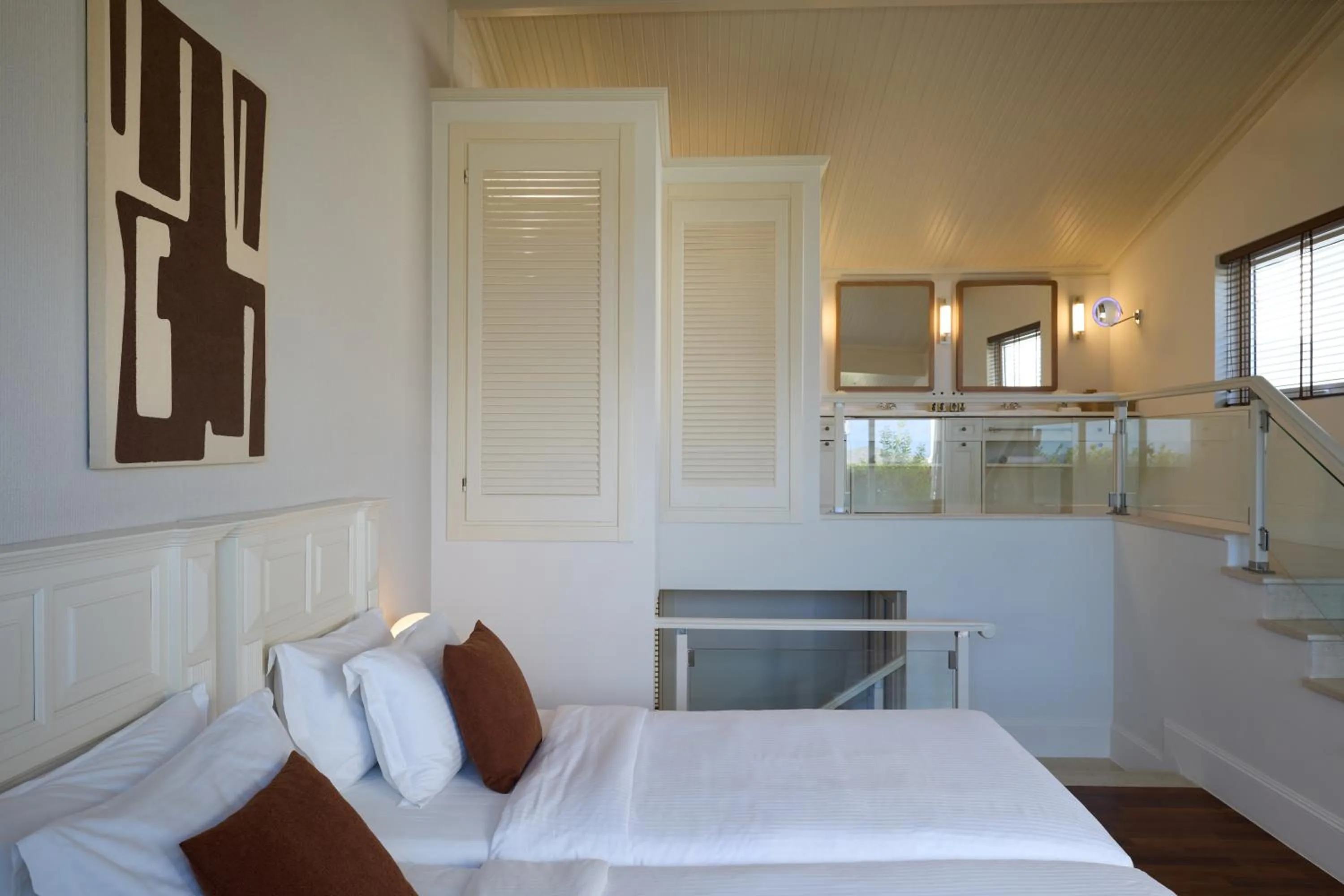 Bed in Elounda Gulf Villas by Sandglass