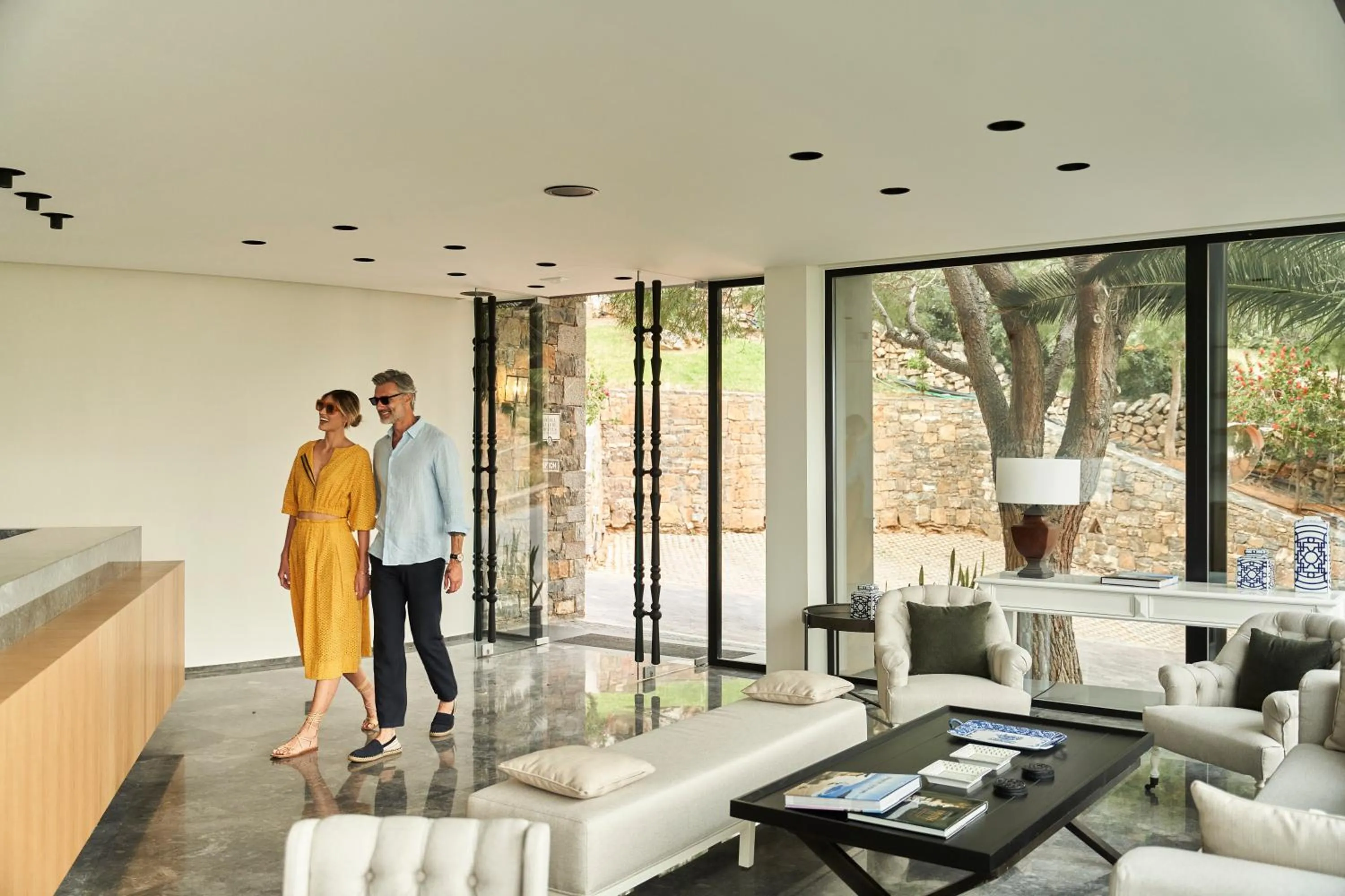 Lobby or reception in Elounda Gulf Villas by Sandglass