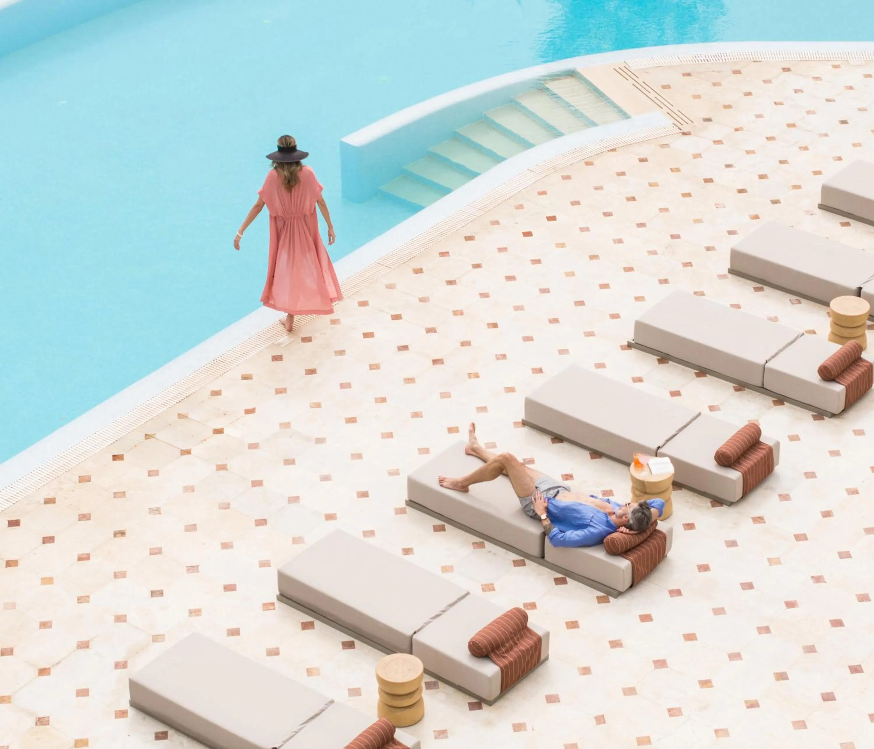 Swimming pool in Elounda Gulf Villas by Sandglass