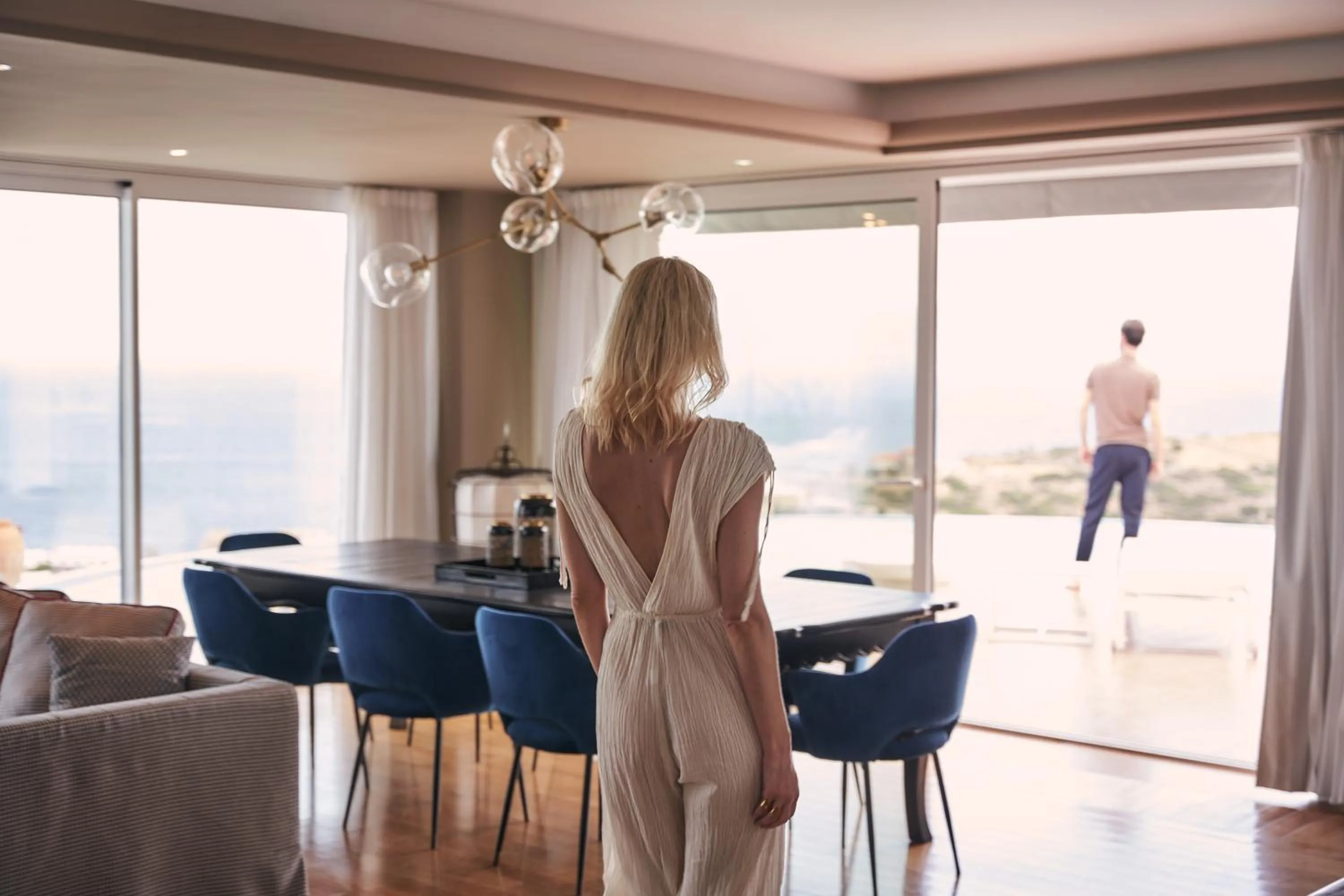 Dining area in Elounda Gulf Villas by Sandglass