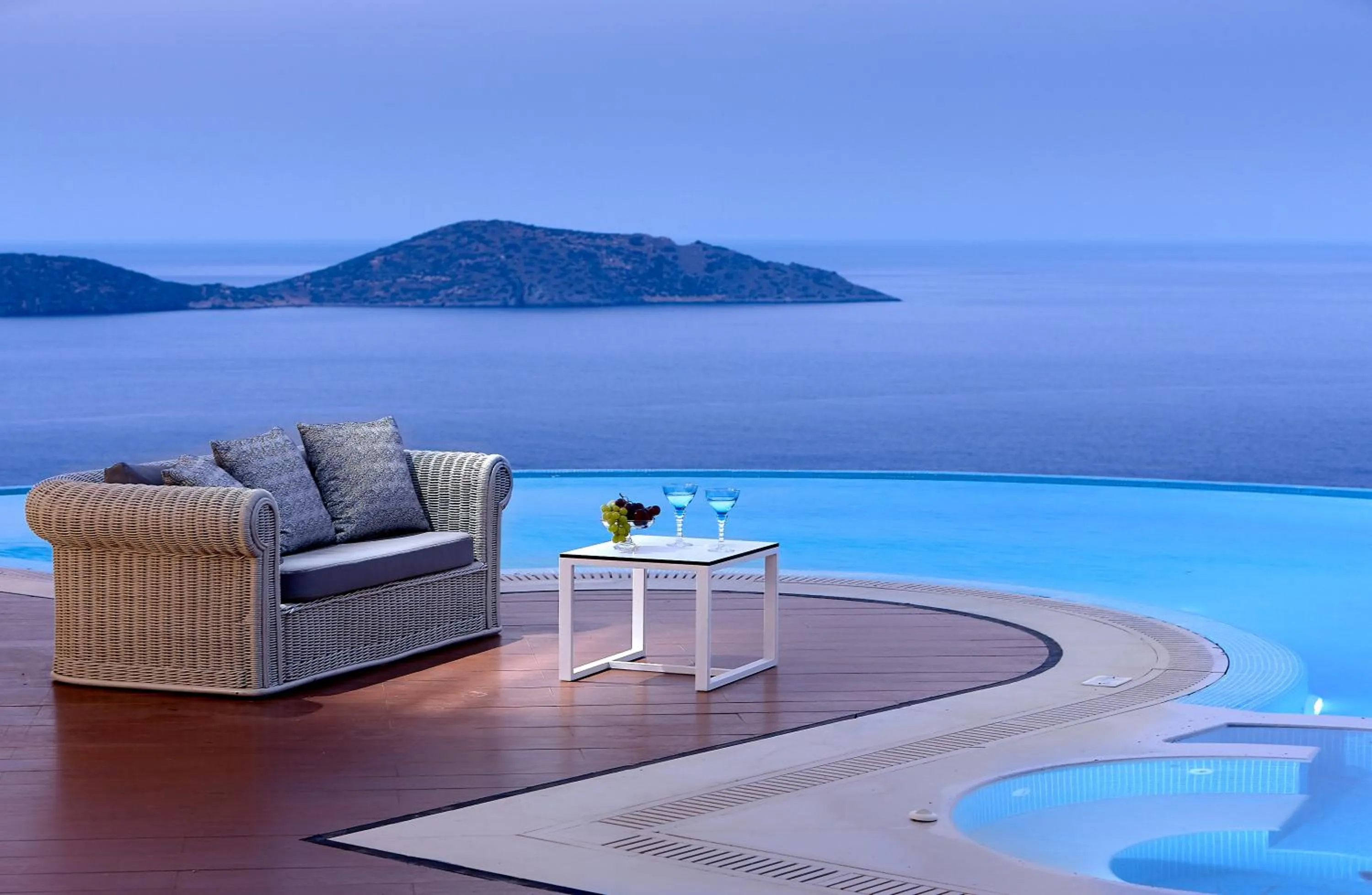 Four Bedroom Royal Spa Villa Private Heated Pool & Sea View in Elounda Gulf Villas by Sandglass