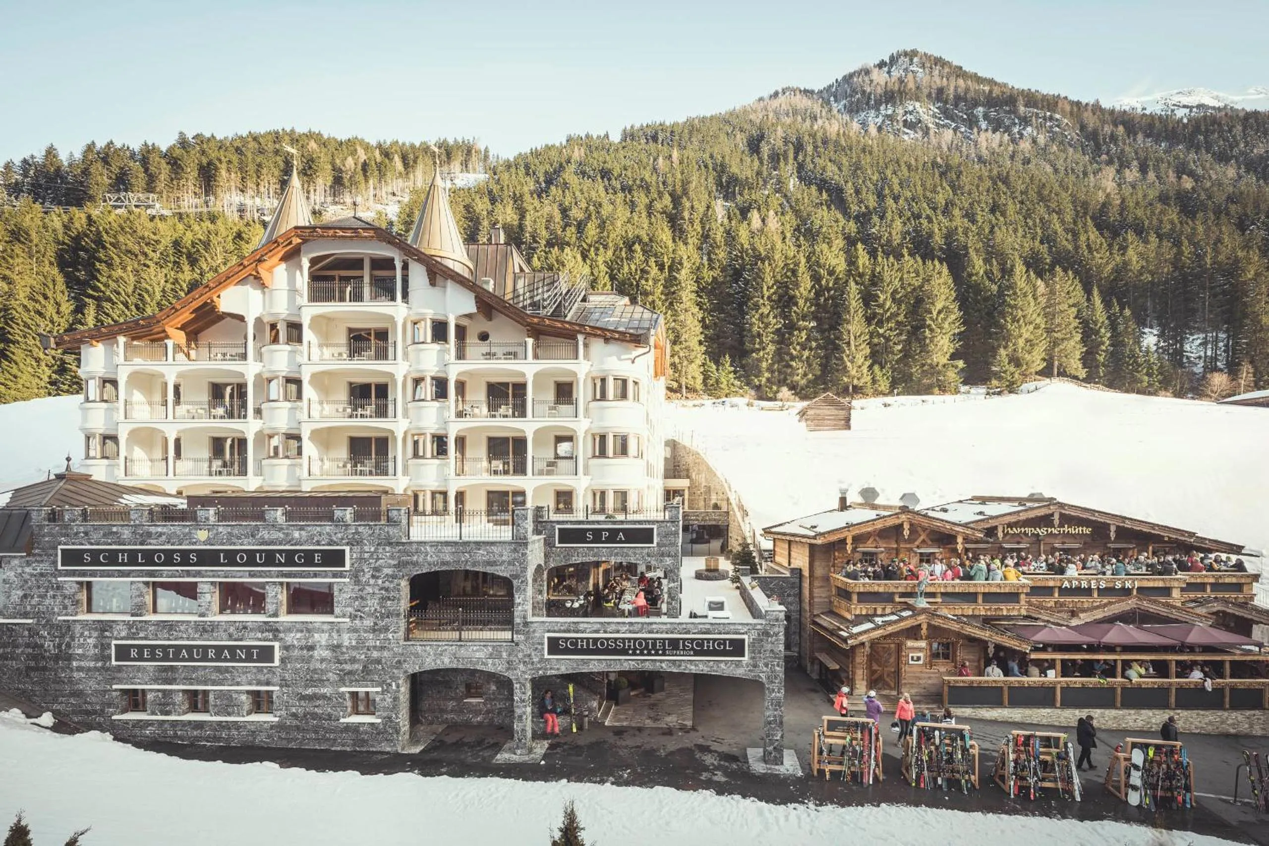 Property building in Schlosshotel Ischgl 5-Sterne Superior