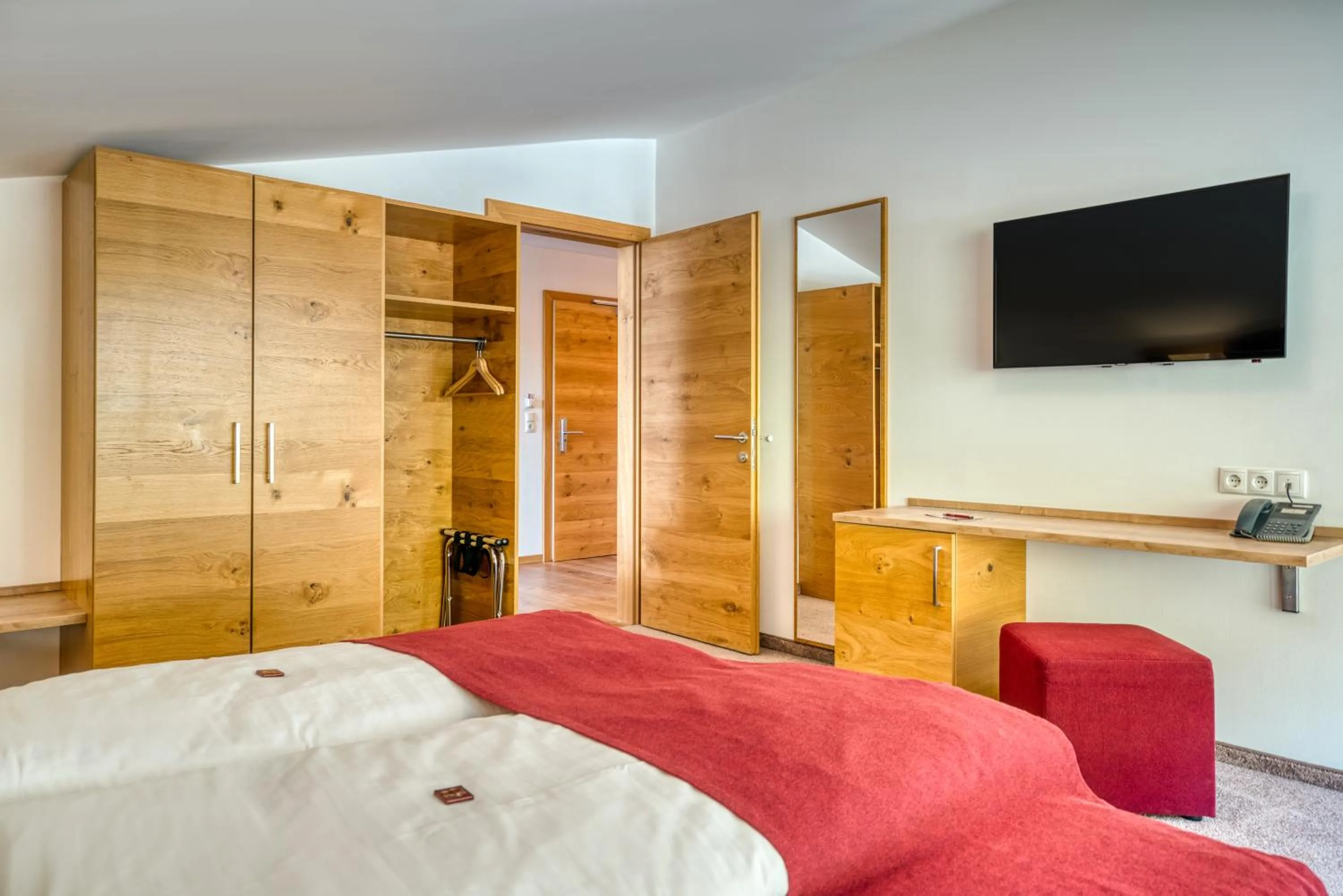 Bedroom, Bed in Mallaun Hotel.Erlebnis