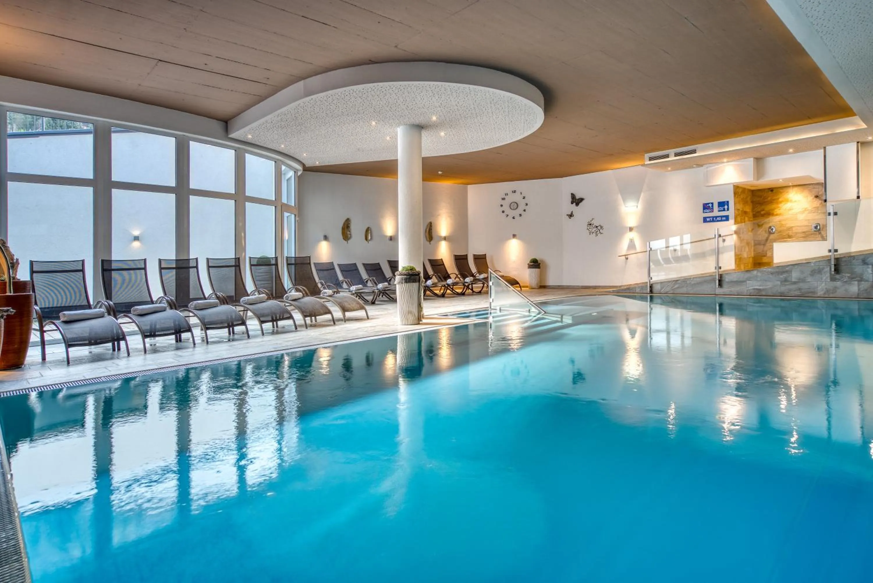 Swimming pool in Mallaun Hotel.Erlebnis