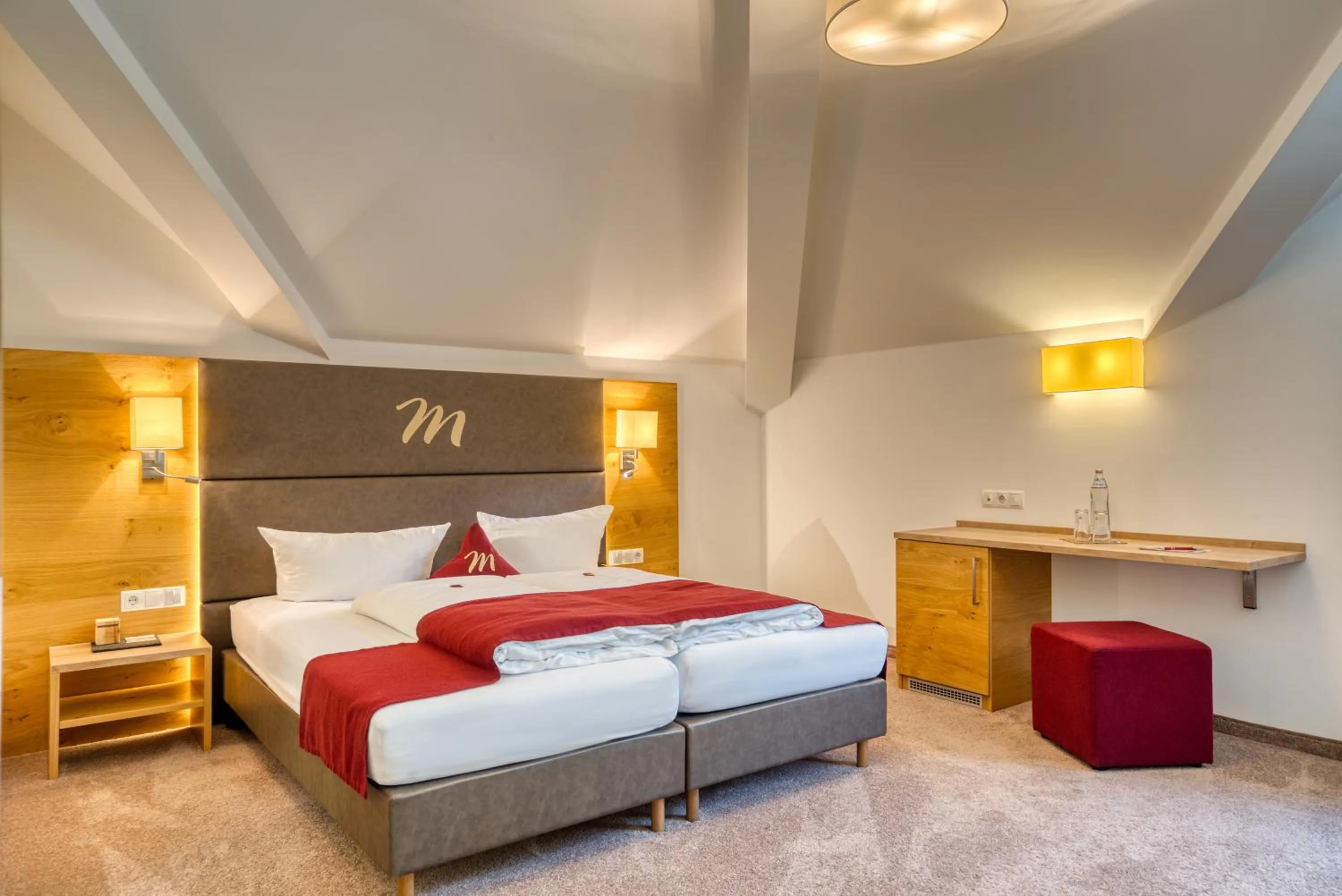 Bed in Mallaun Hotel.Erlebnis