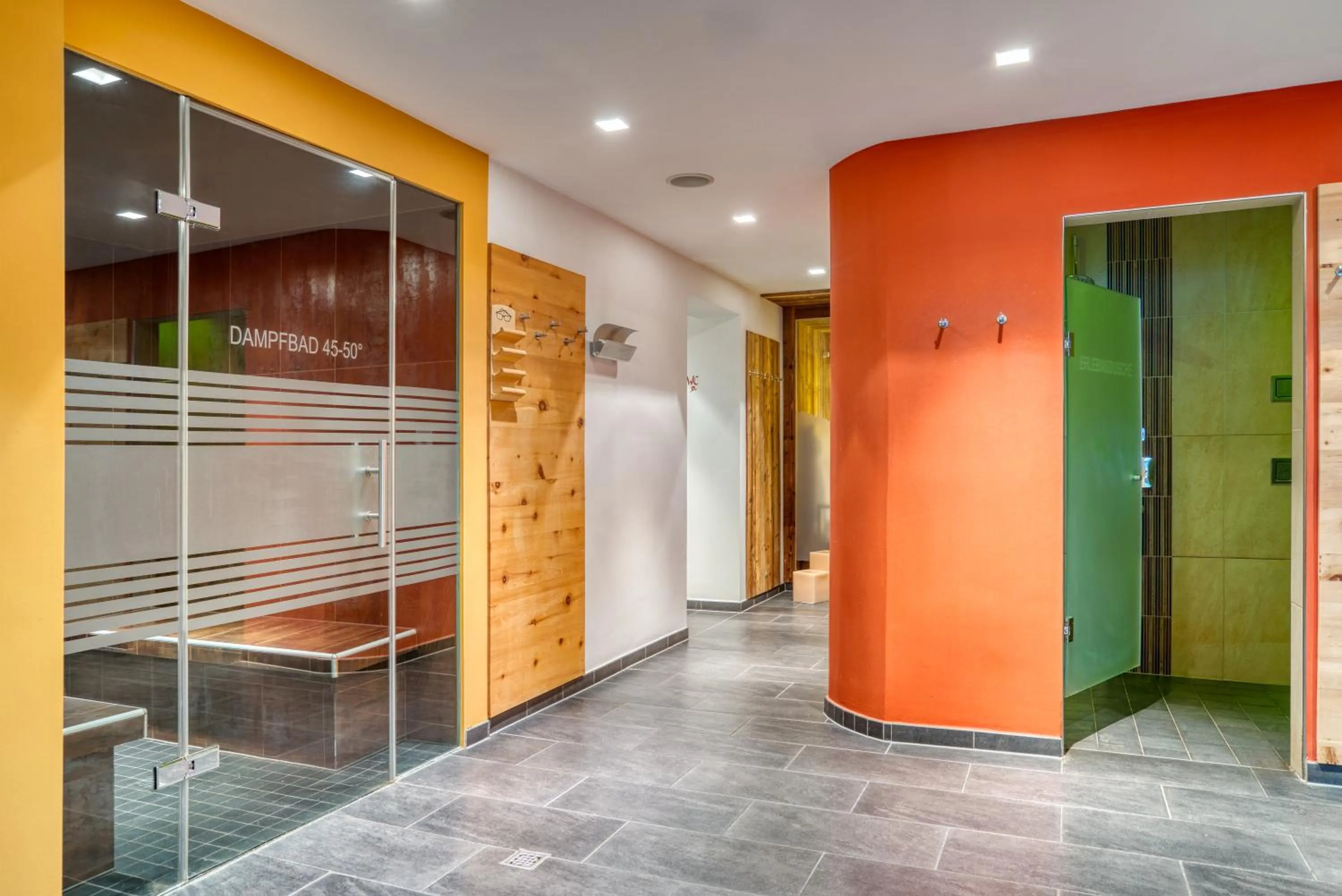 Steam room in Mallaun Hotel.Erlebnis