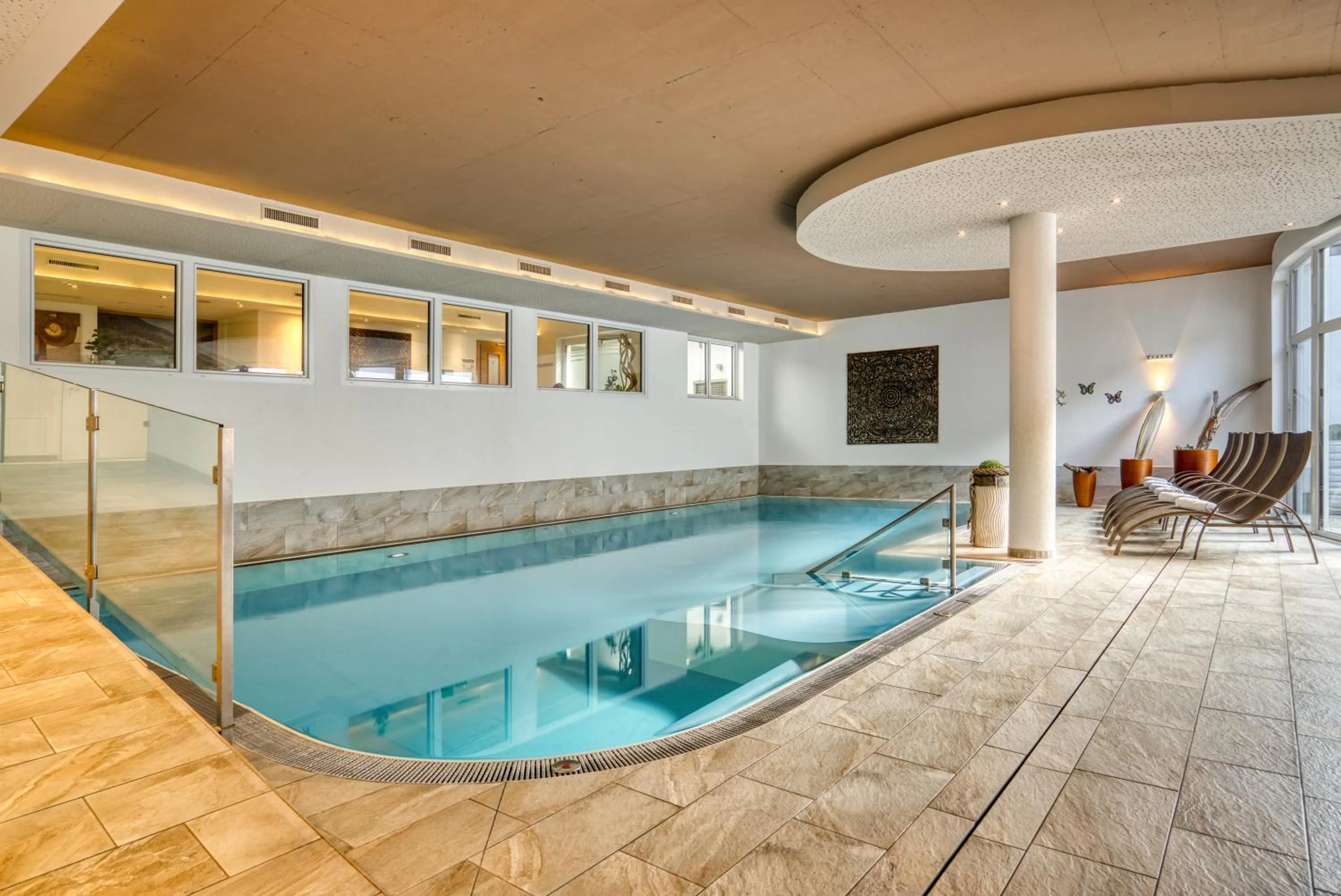 Swimming pool in Mallaun Hotel.Erlebnis