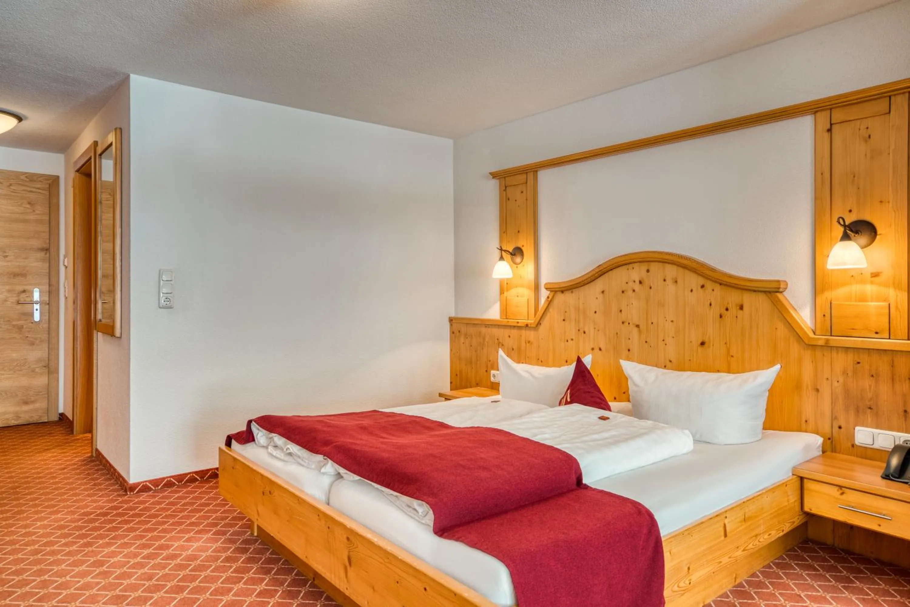 Bed in Mallaun Hotel.Erlebnis