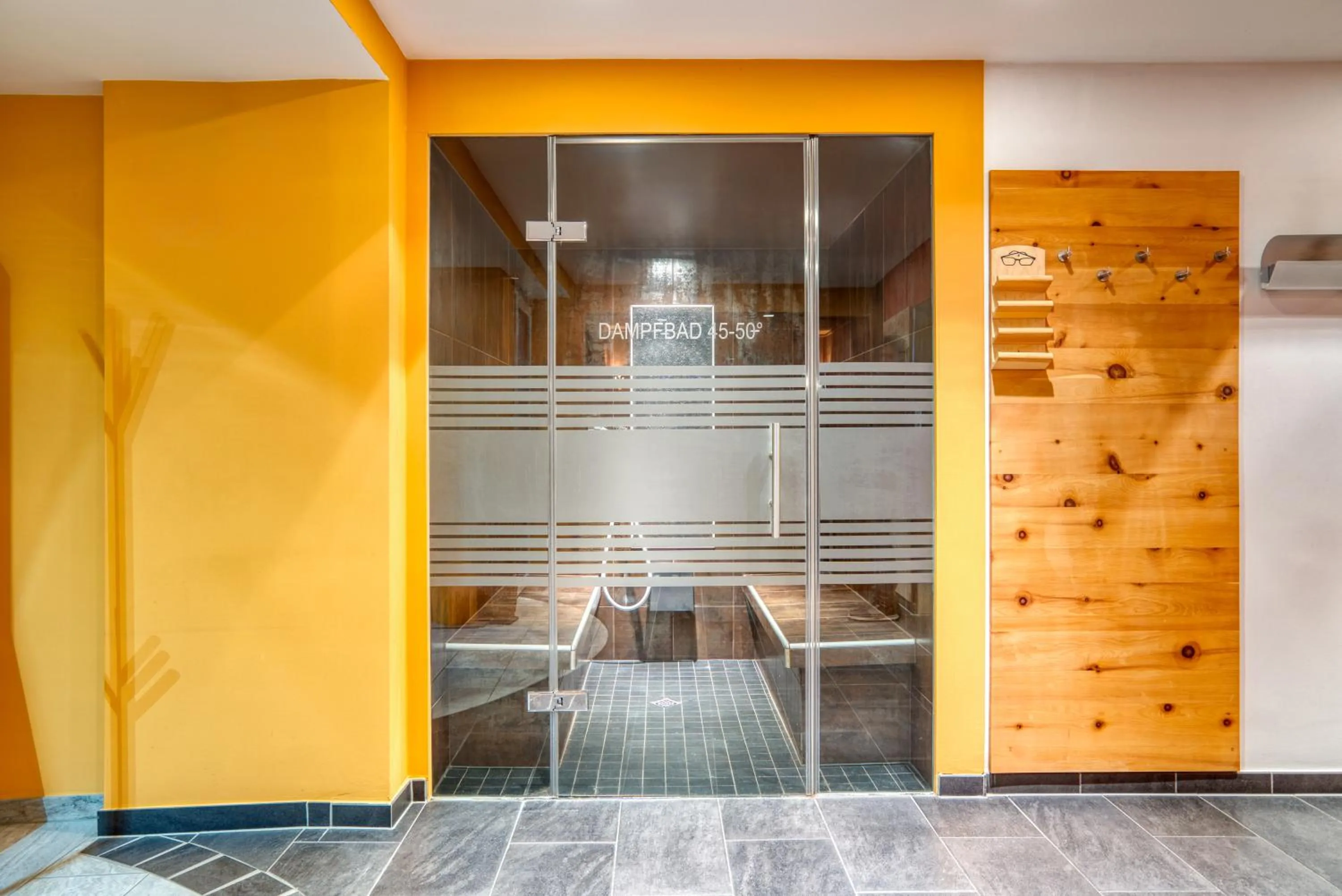 Steam room in Mallaun Hotel.Erlebnis