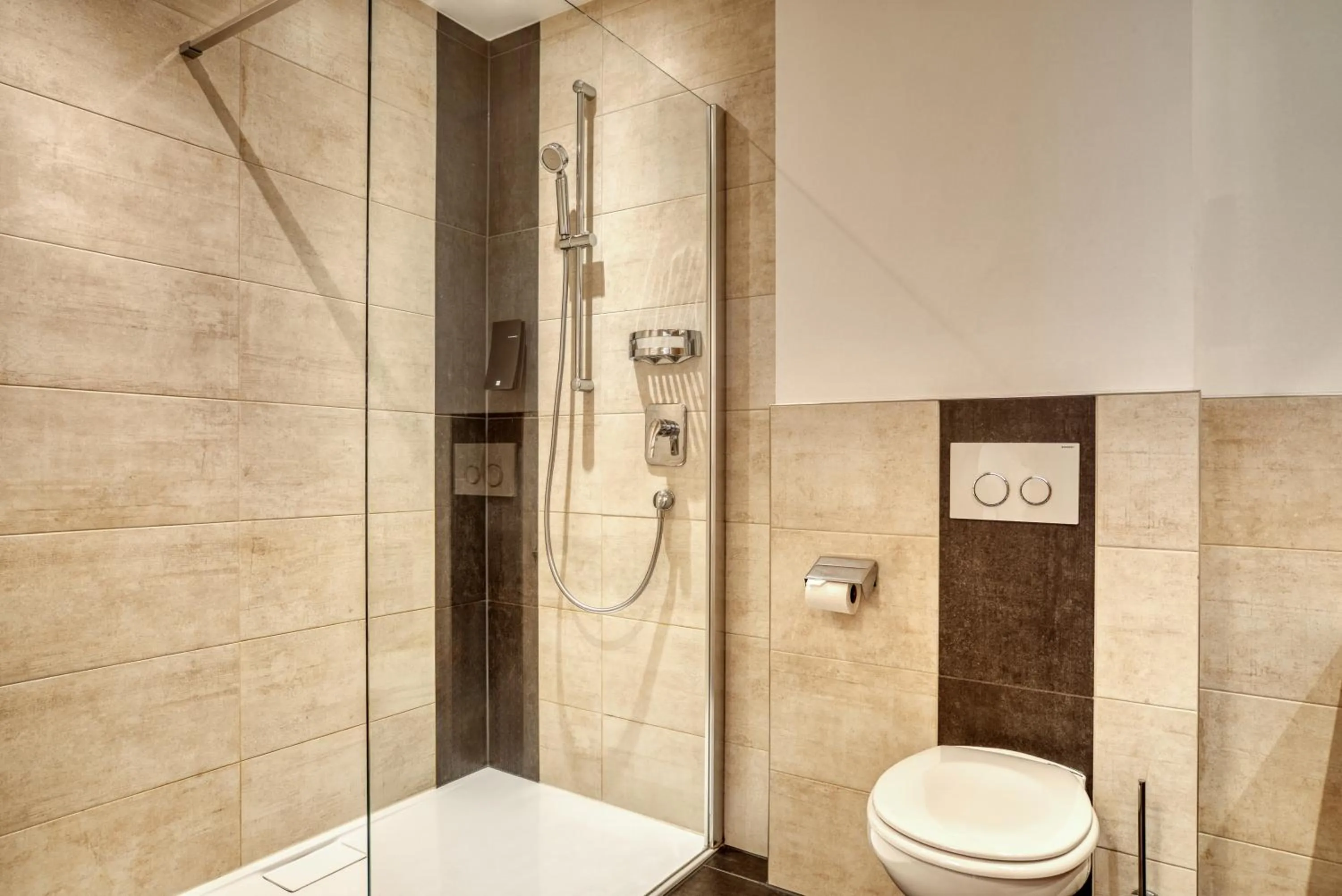 Shower in Mallaun Hotel.Erlebnis