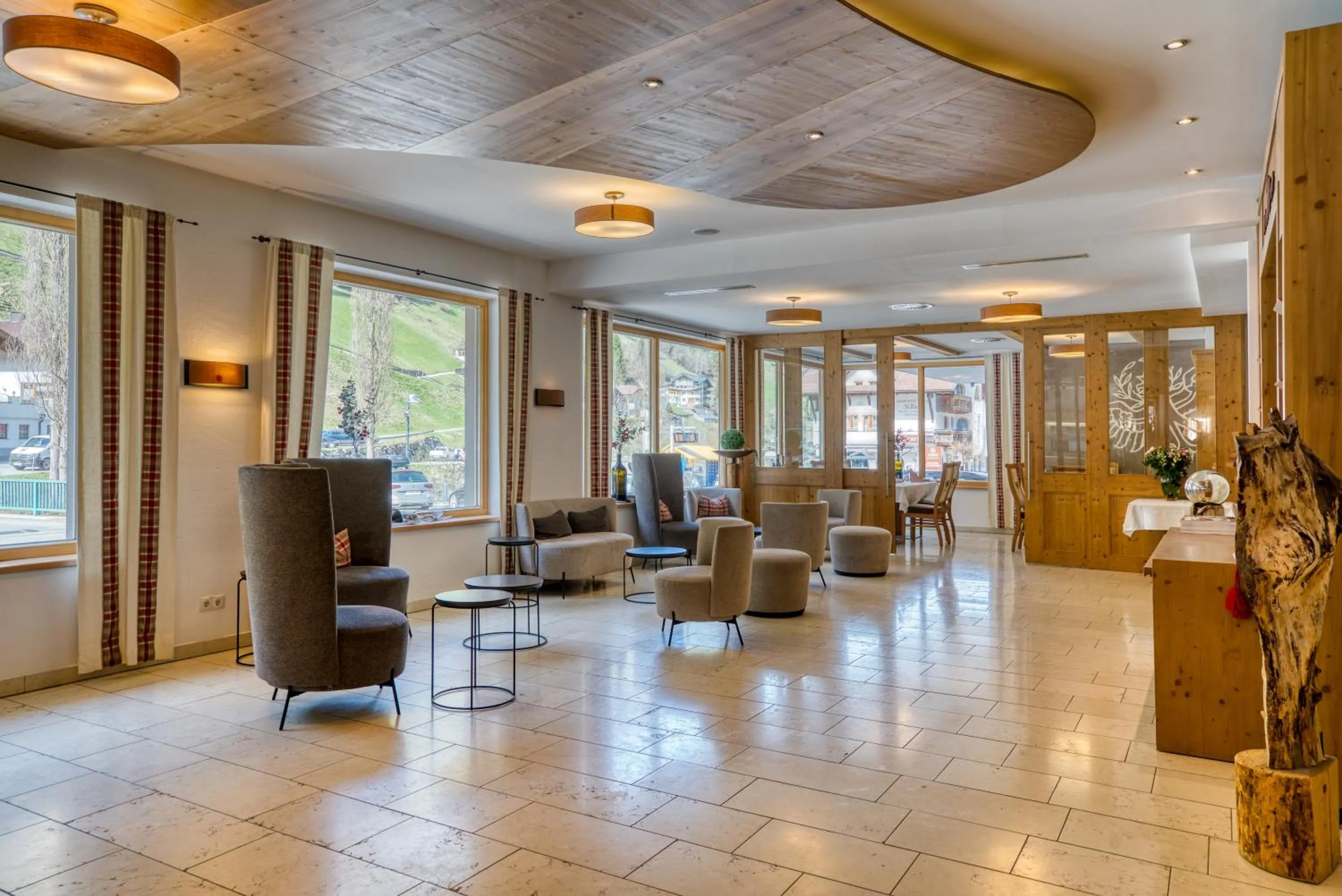 Lobby or reception in Mallaun Hotel.Erlebnis