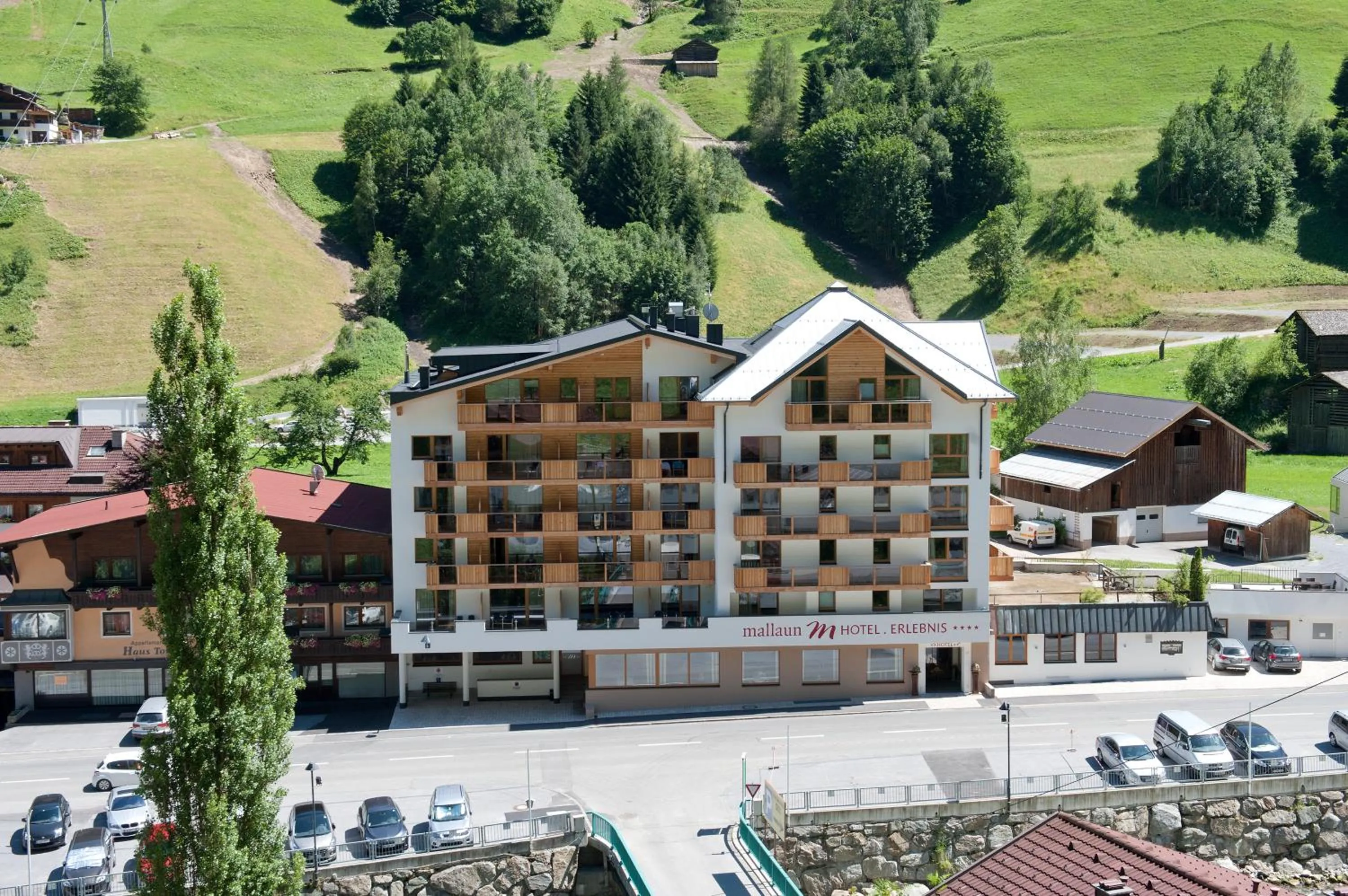 Property building in Mallaun Hotel.Erlebnis