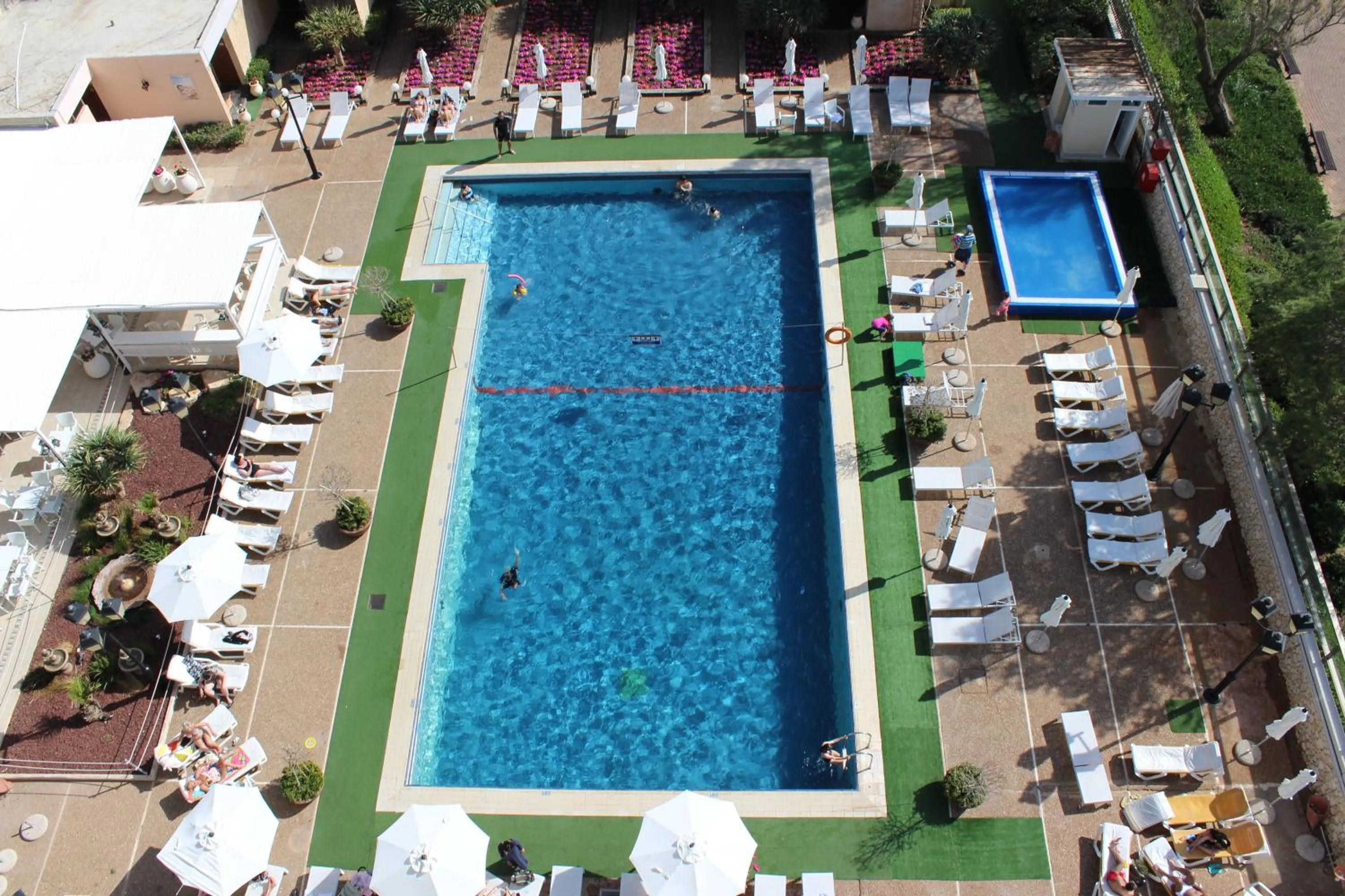 Pool view in The Seasons Hotel -Studio & Suite