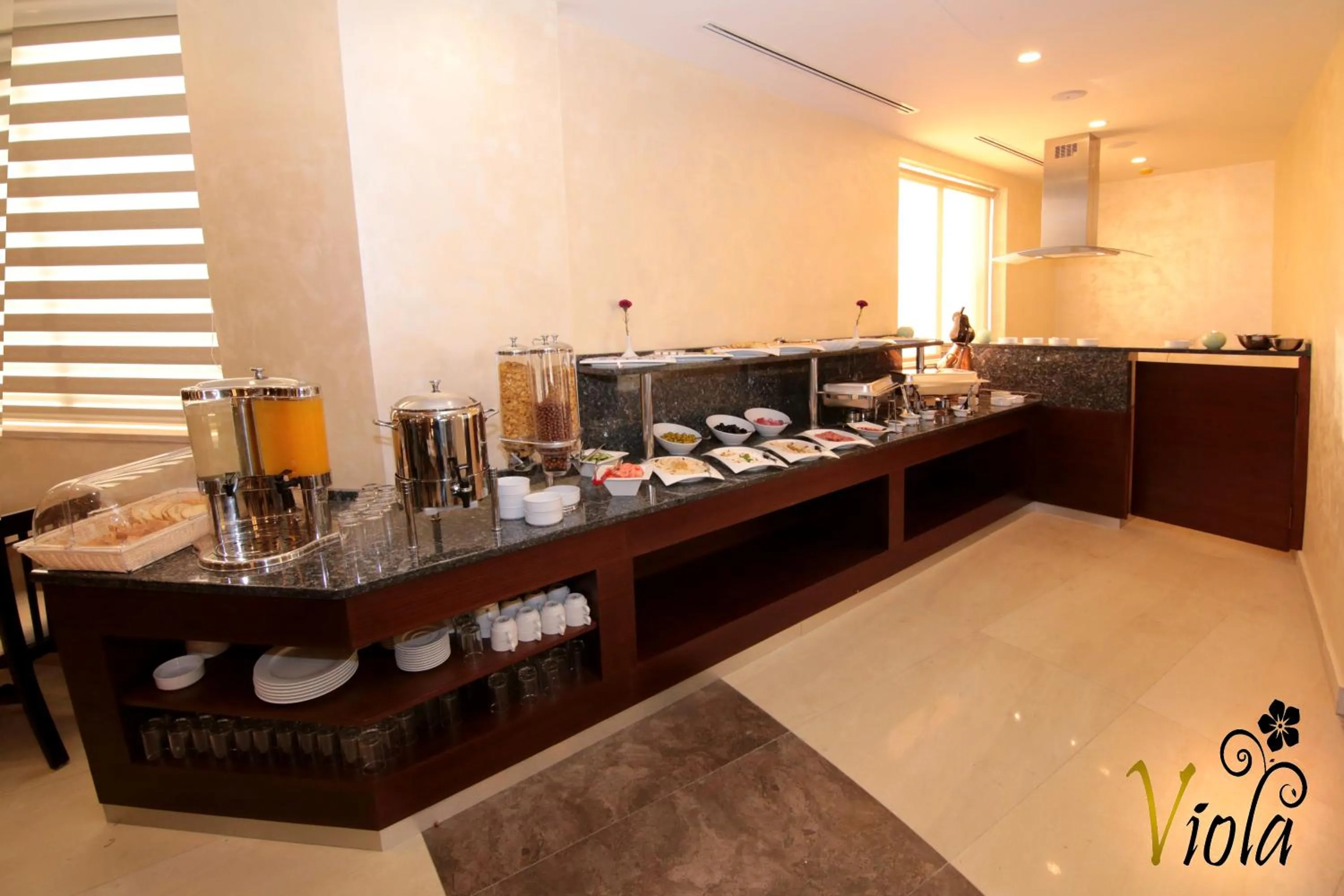 Buffet breakfast in Viola Hotel Suites