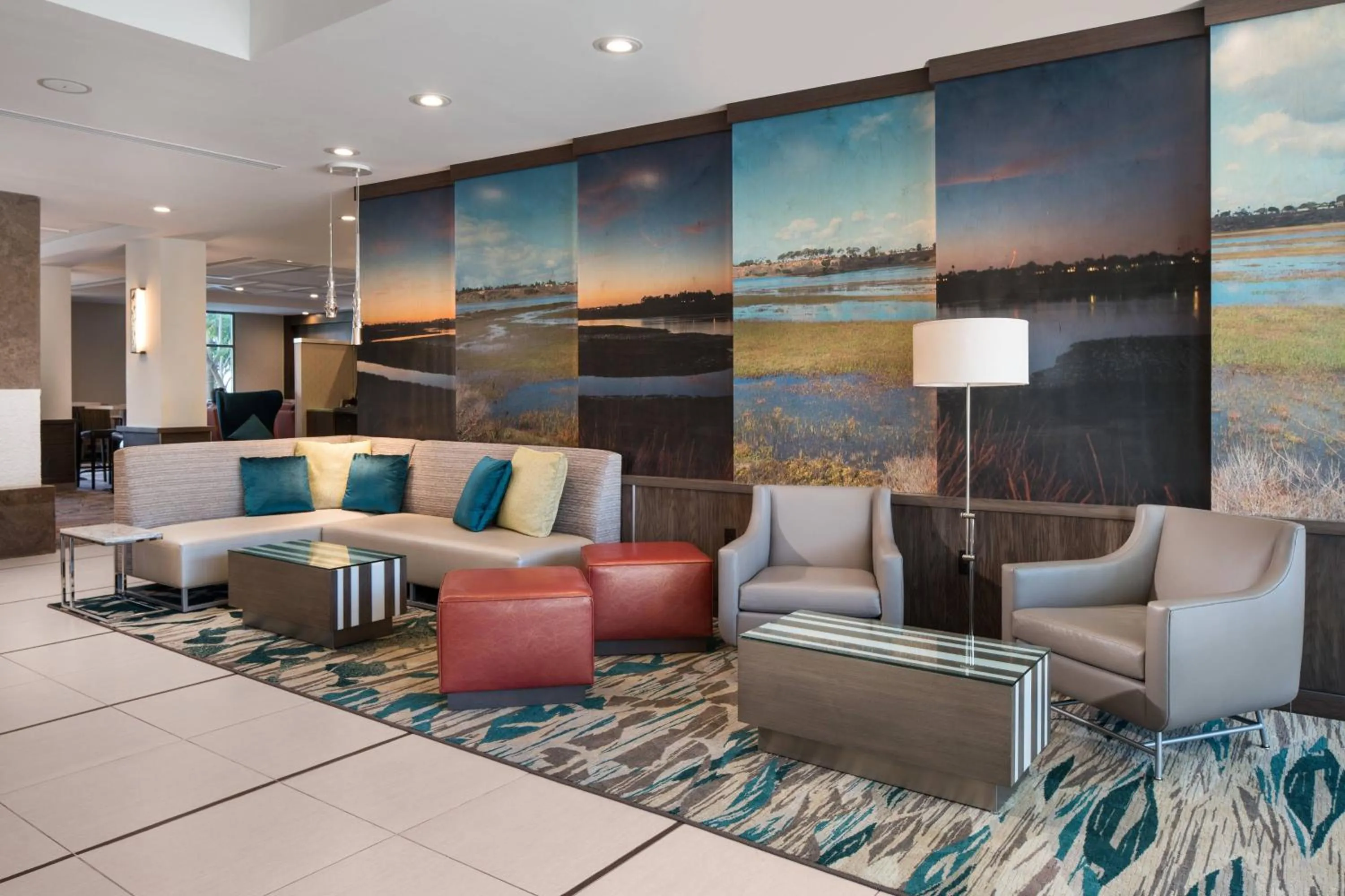Lobby or reception in Residence Inn Irvine John Wayne Airport Orange County