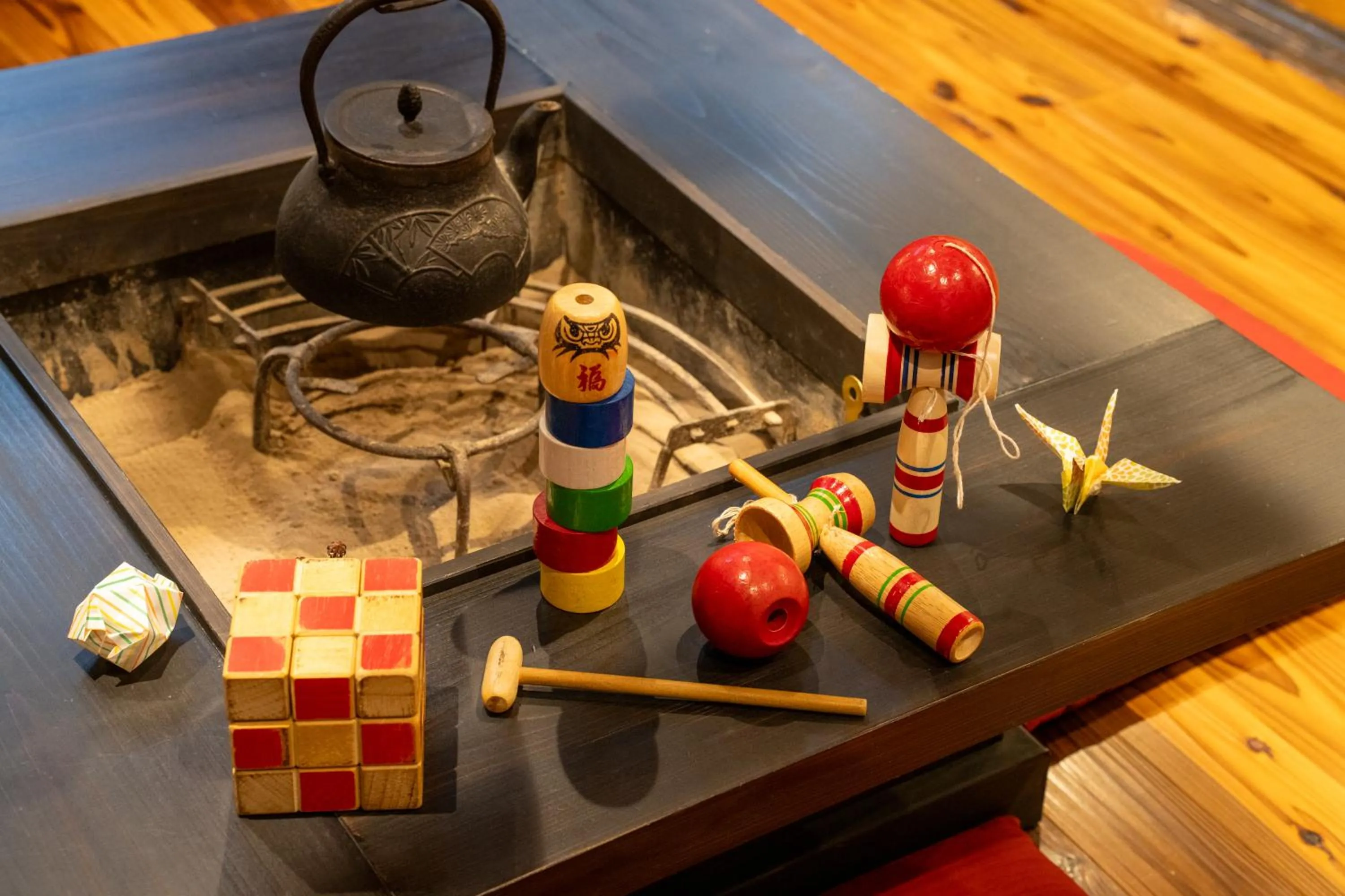 Communal lounge/ TV room in Temple Hotel Takayama Zenkoji