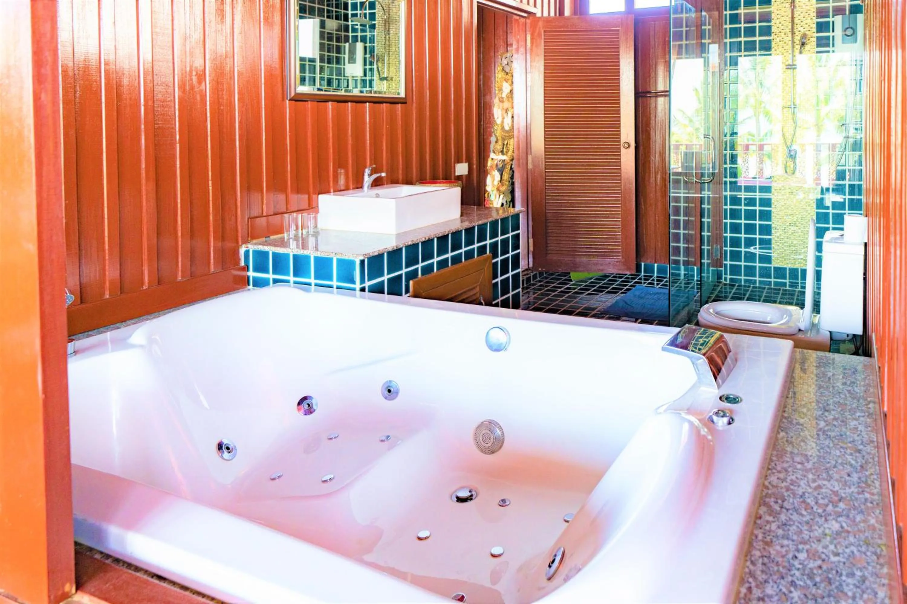Bathroom in Erawan Villa Hotel