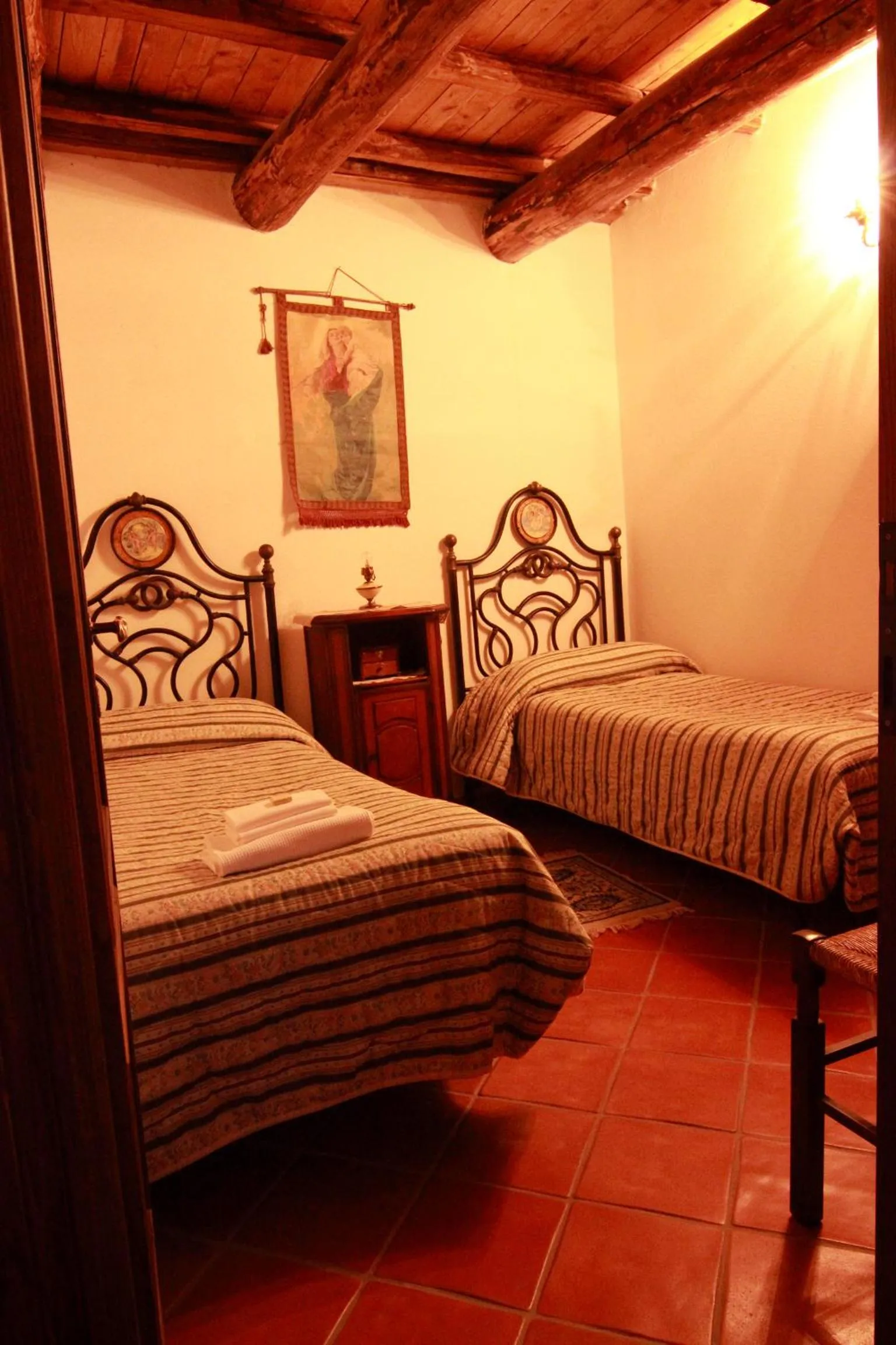 Decorative detail, Bed in Residenza La Torre