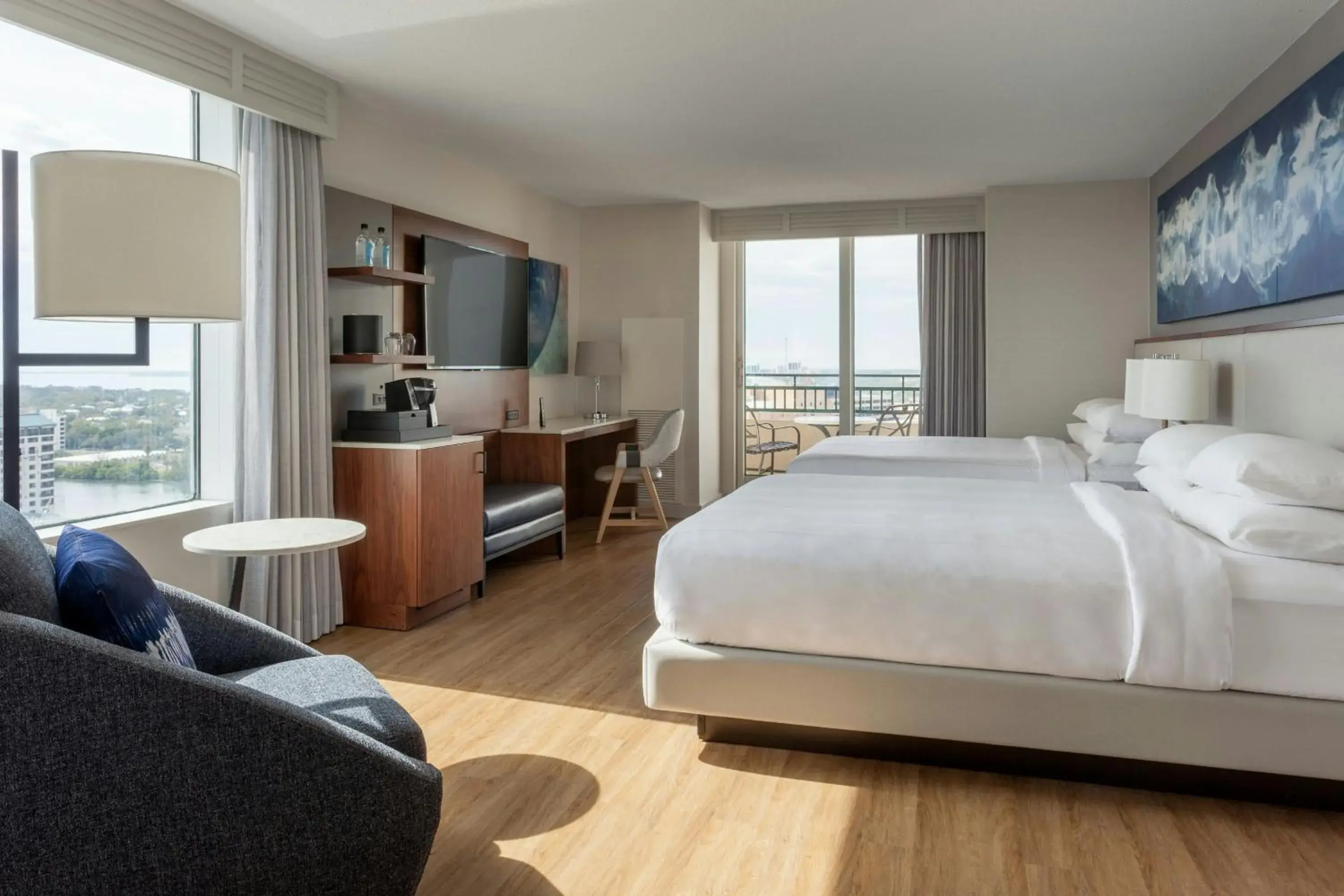 Two Queen Beds Water View and Balcony in Tampa Marriott Water Street Two Queen Beds Water View and Balcony in Tampa Marriott Water Street