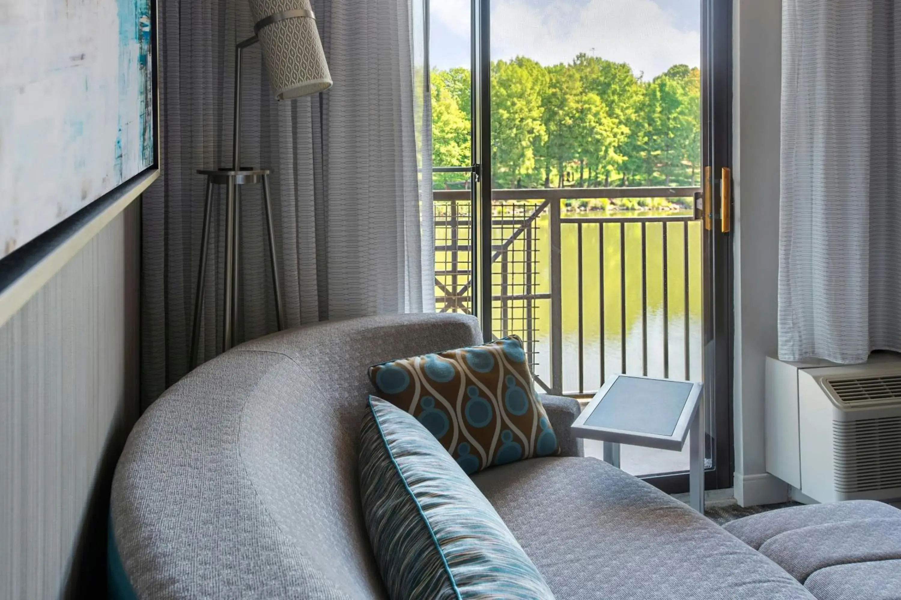 King Room with Sofa Bed and Lake View in Courtyard by Marriott Gaithersburg Washingtonian Center King Room with Sofa Bed and Lake View in Courtyard by Marriott Gaithersburg Washingtonian Center