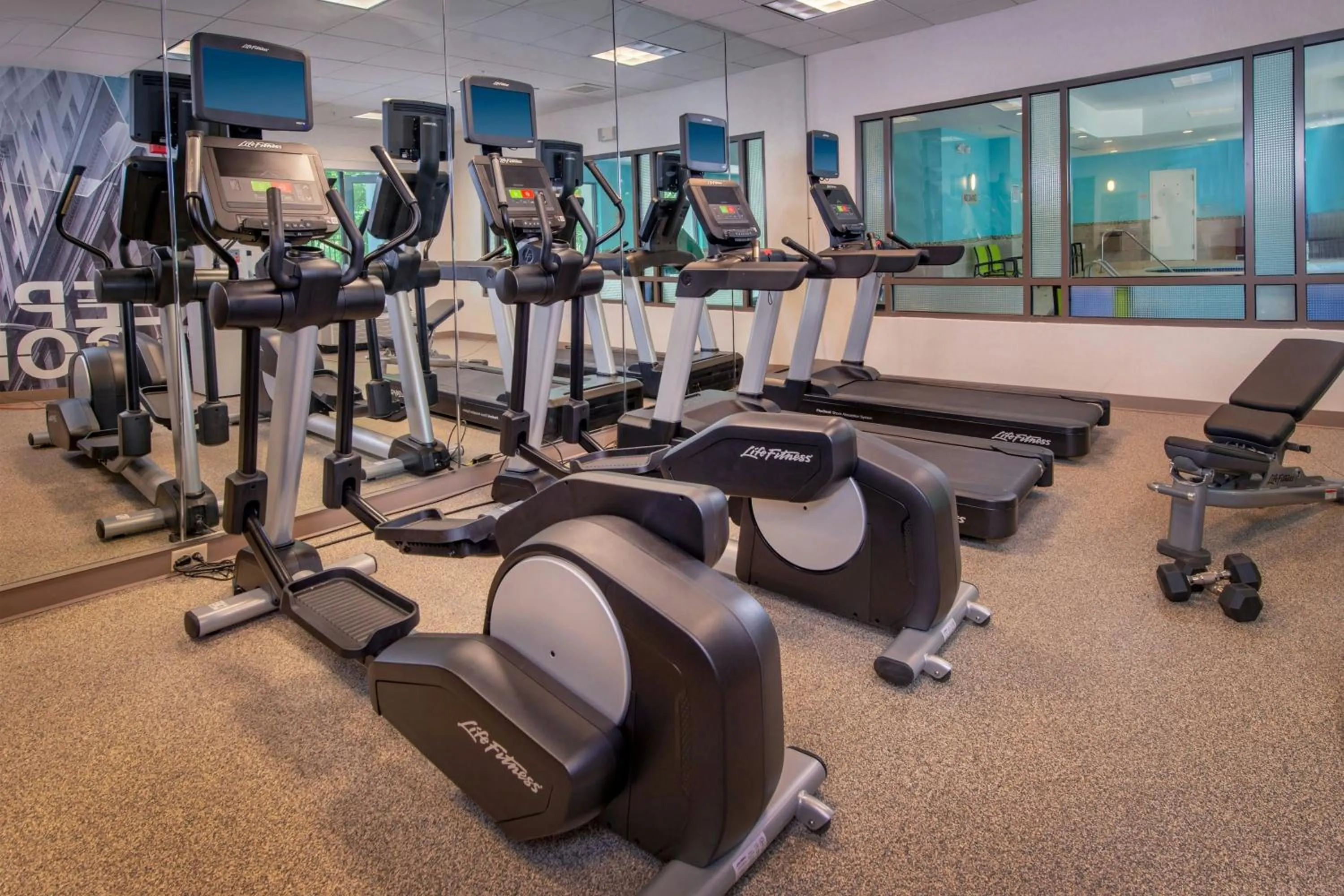 Fitness centre/facilities in SpringHill Suites Centreville Chantilly