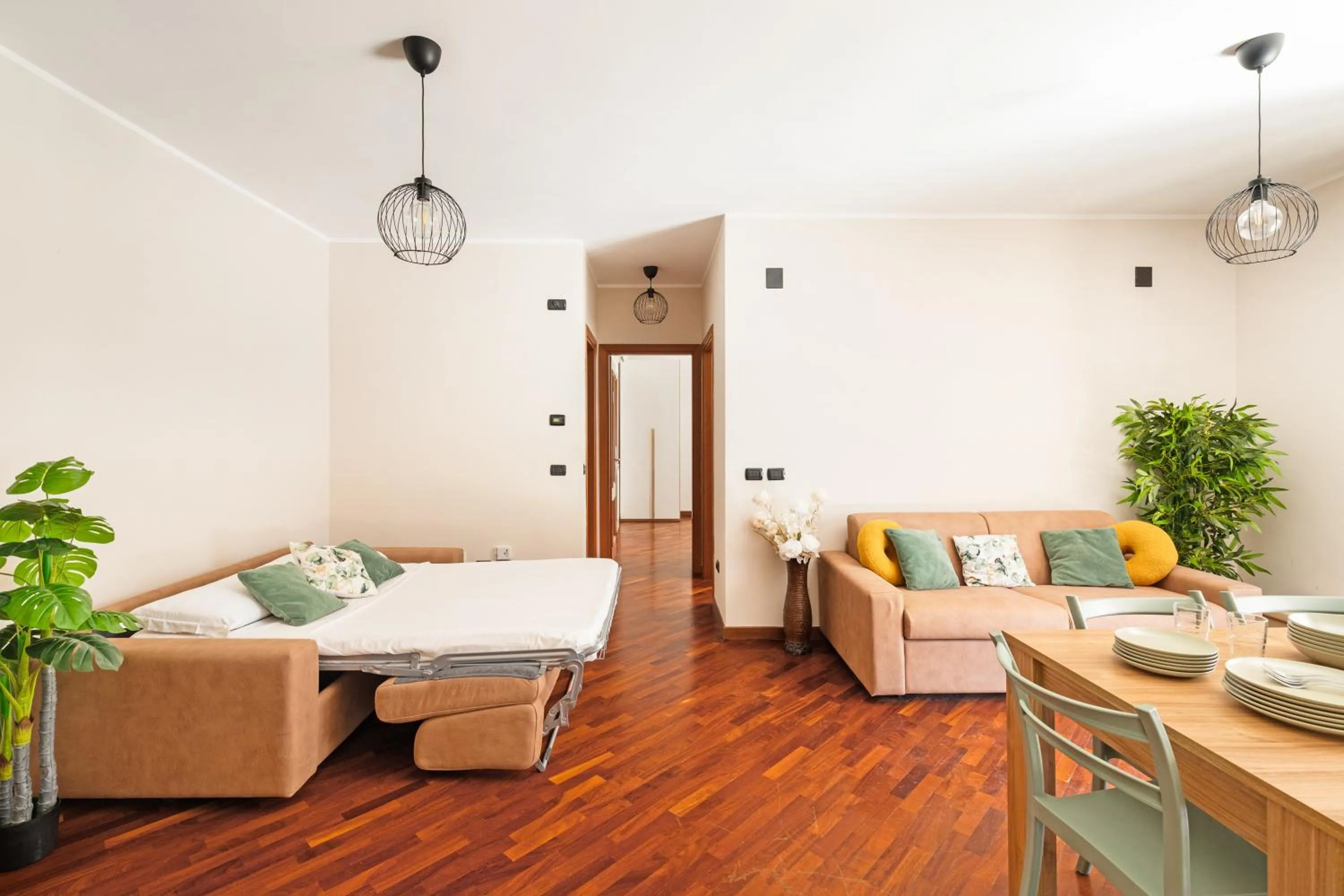 Living room, Bed in Giramondo LuxeFierairport