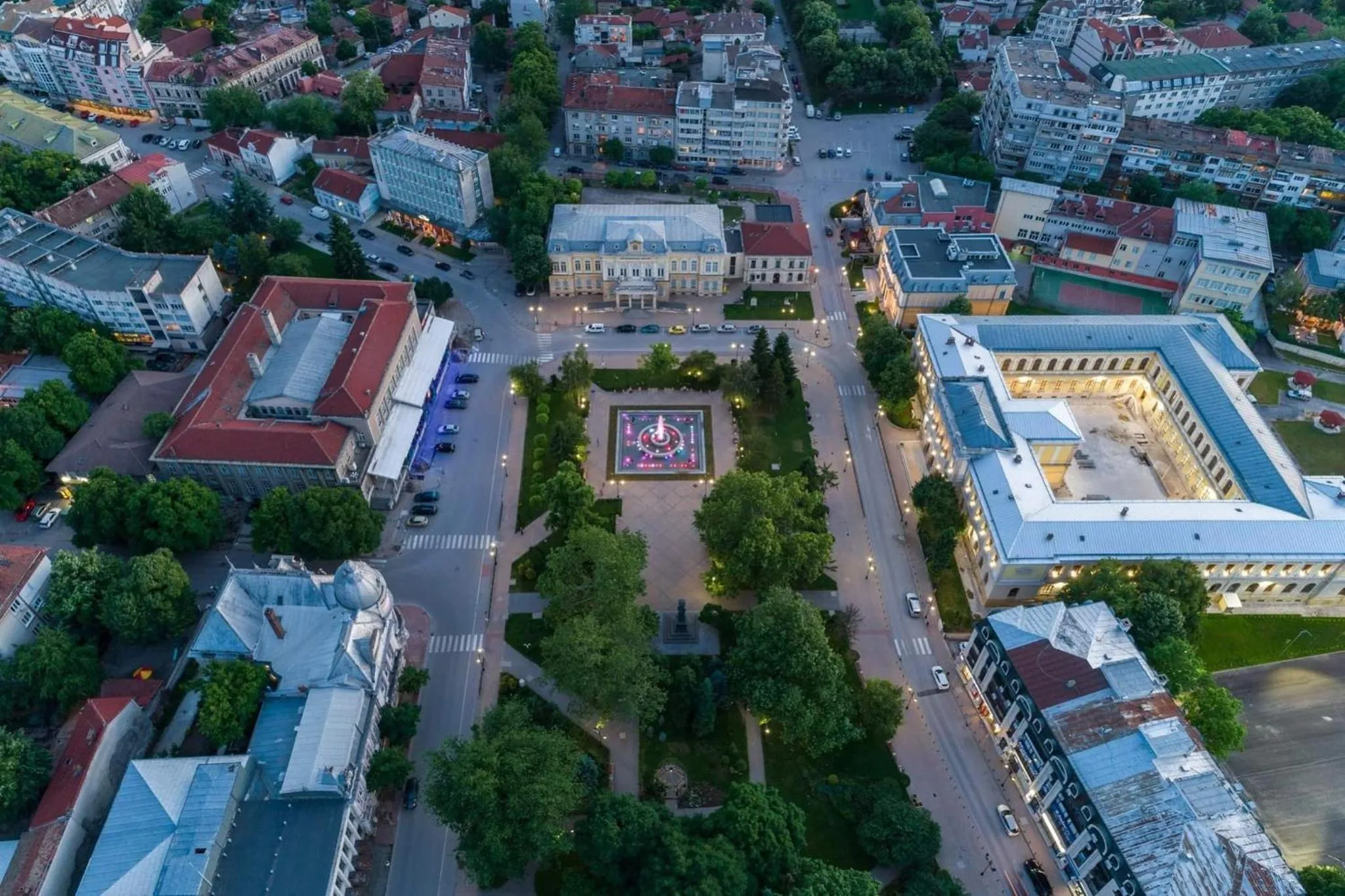 Bird's eye view in Charlino Plaza