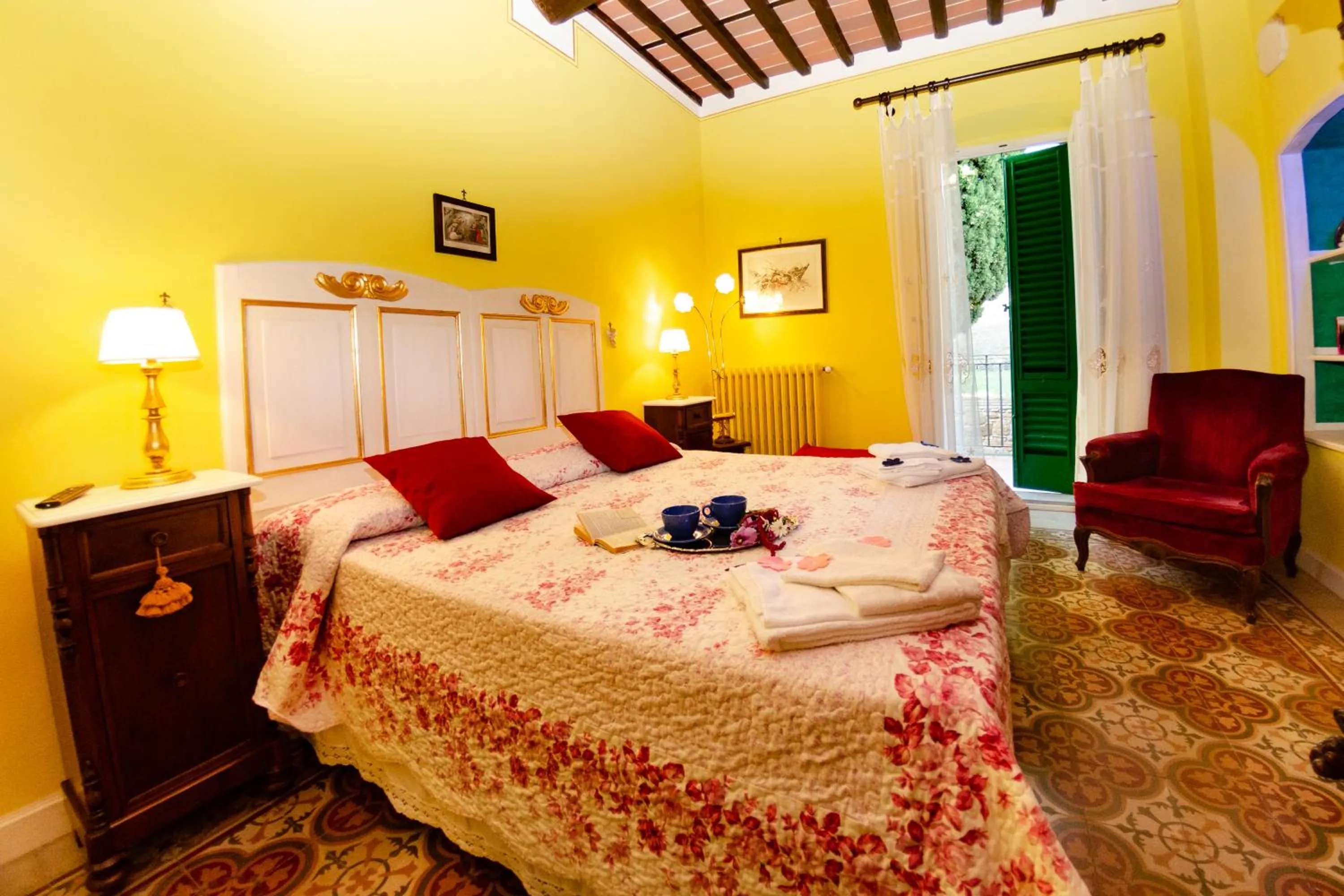 Bedroom, Bed in Villa al Borghetto