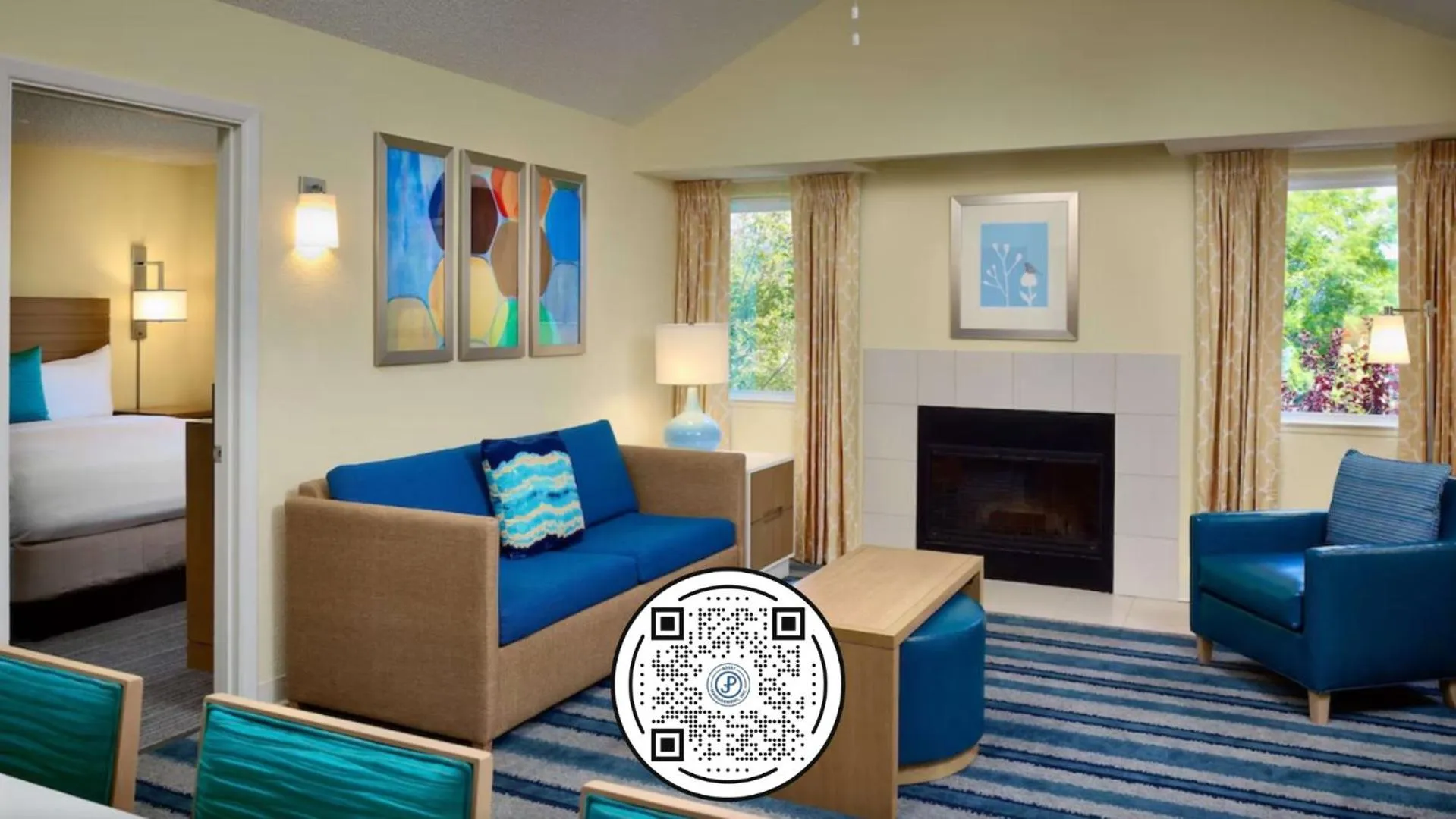 Bed in Sonesta Simply Suites Dublin Columbus